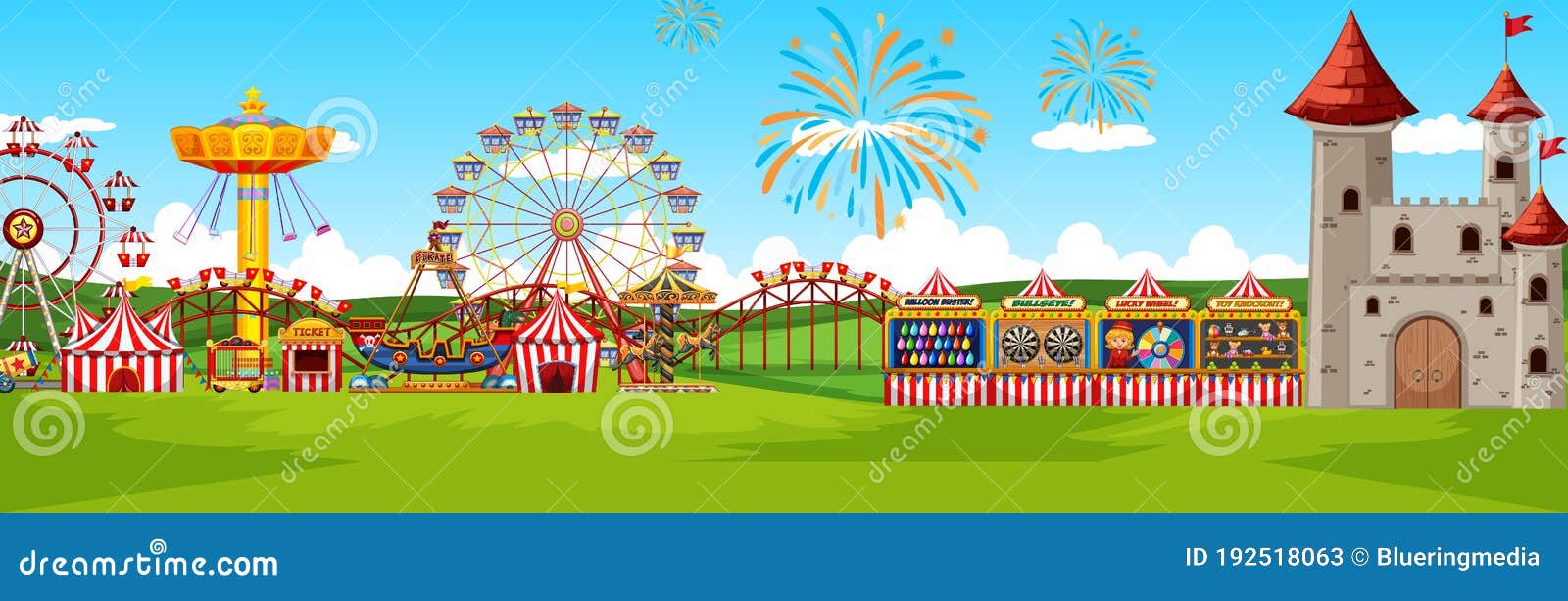 Parque De Atracciones Tema Paisaje Panorámica Vista Panorámica Estilo De Caricatura Ilustración del Vector - Ilustración de historieta, carnaval: 192518063 Parque De Atracciones Tema Paisaje Panorámica Vista Panorámica Estilo De Caricatura Ilustración del Vector - Ilustración de historieta, carnaval: 192518063
