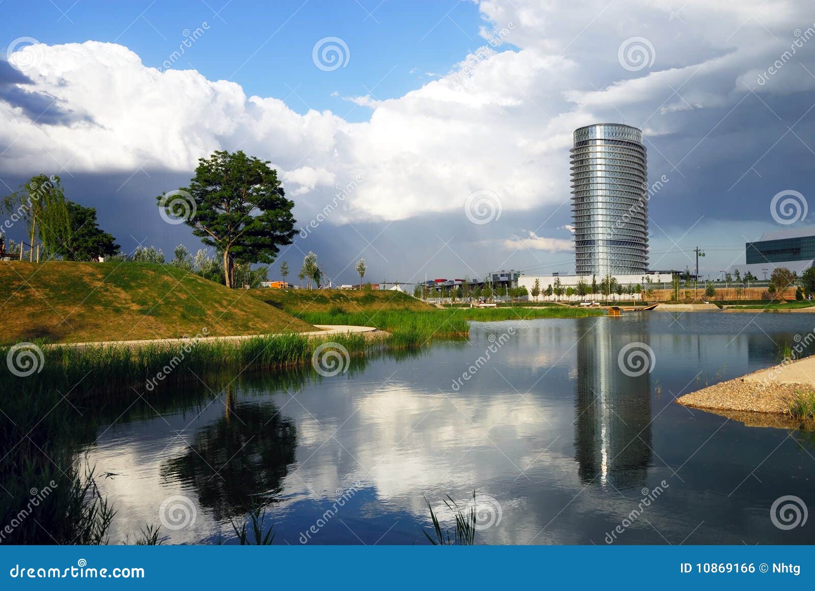Parque del Agua, Zaragoza stock photo. Image of modern 10869166