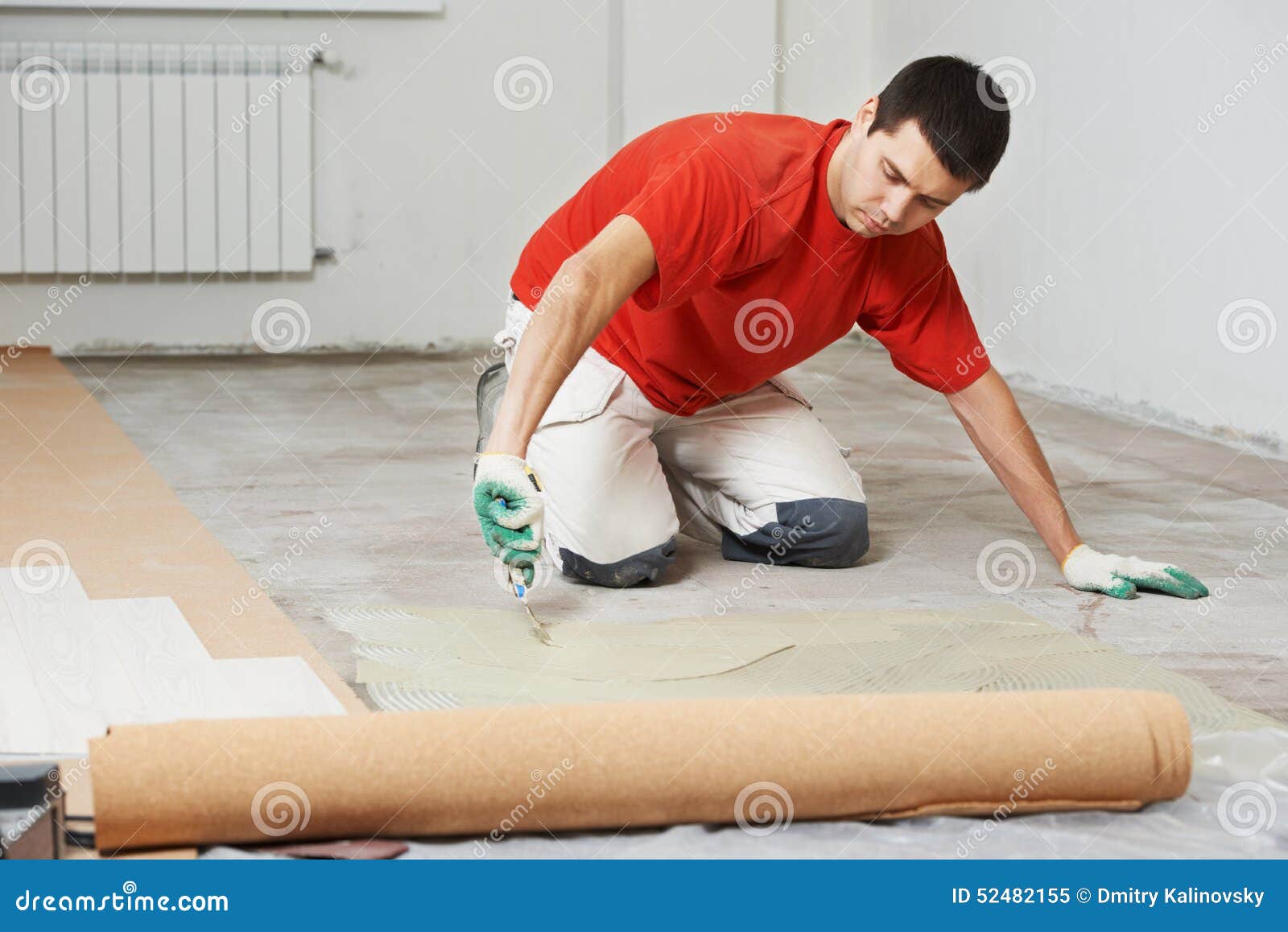 Parquet Floor Work With Stock Image Image Of Decorating 52482155