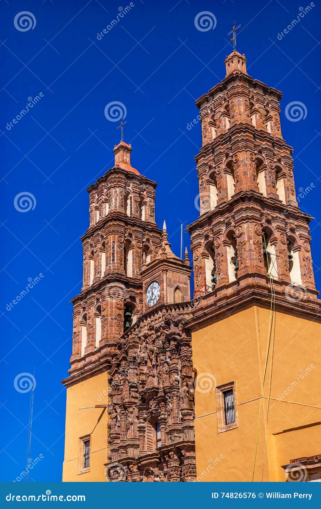 parroquia cathedral bell towers dolores hidalgo mexico