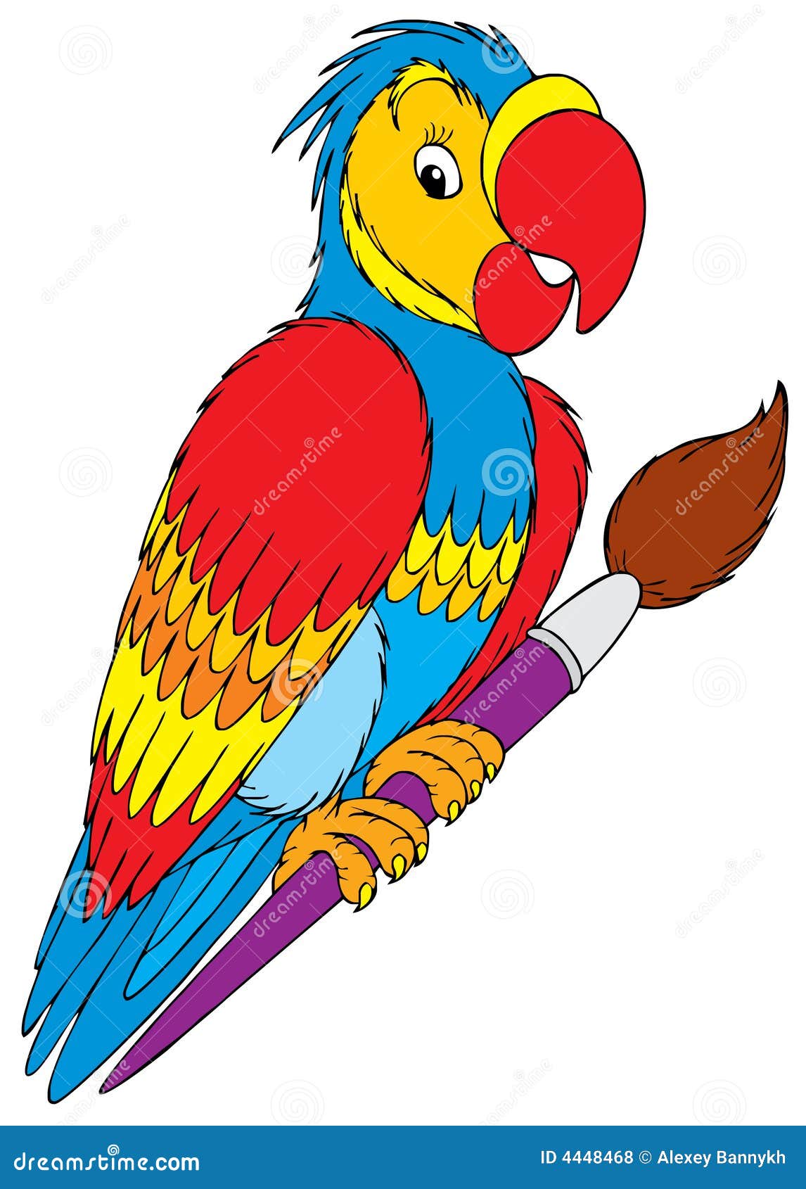 Parrot stock vector. Illustration of graphic, clipart - 4448468