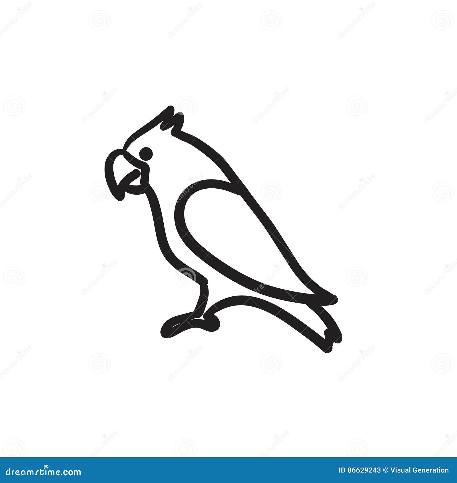 cute parrot cartoon - Stock Illustration [106666487] - PIXTA
