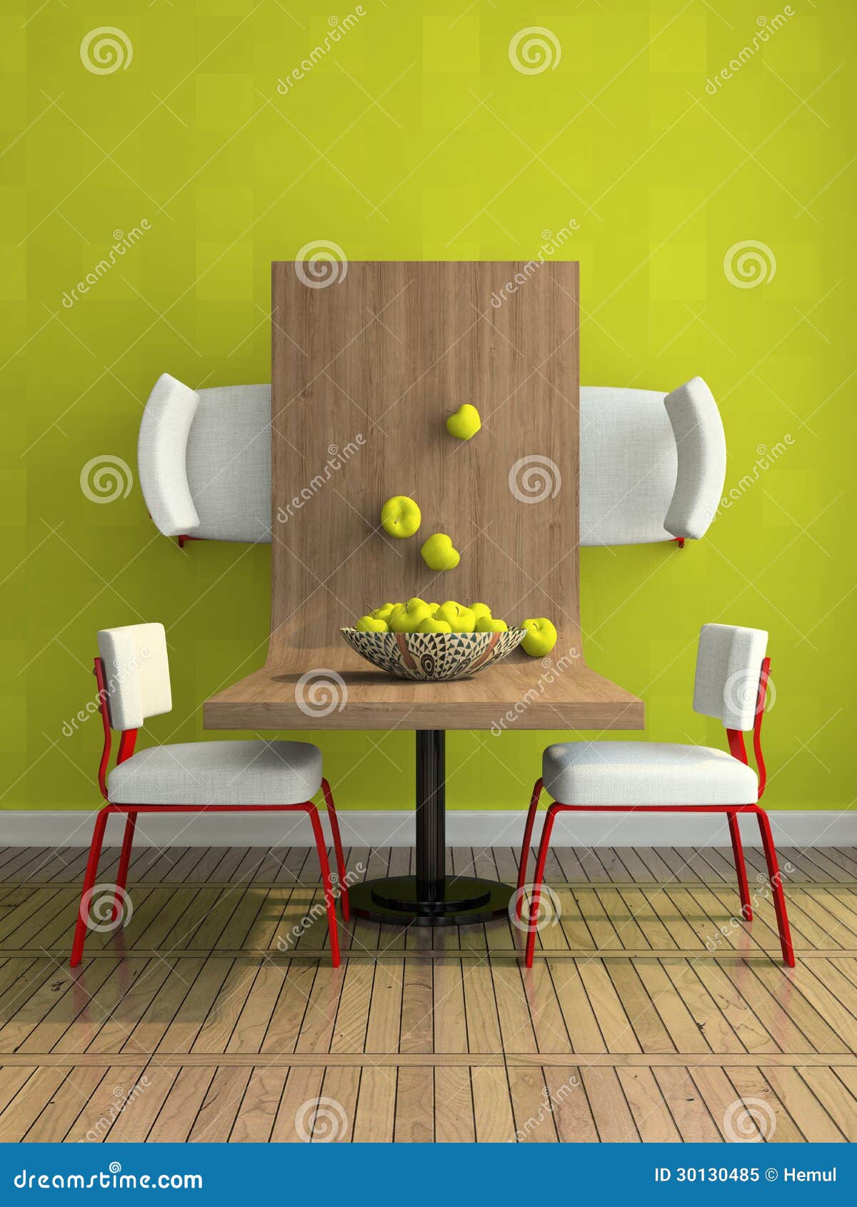 Part of the Abstract Diningroom Stock Illustration Illustration of