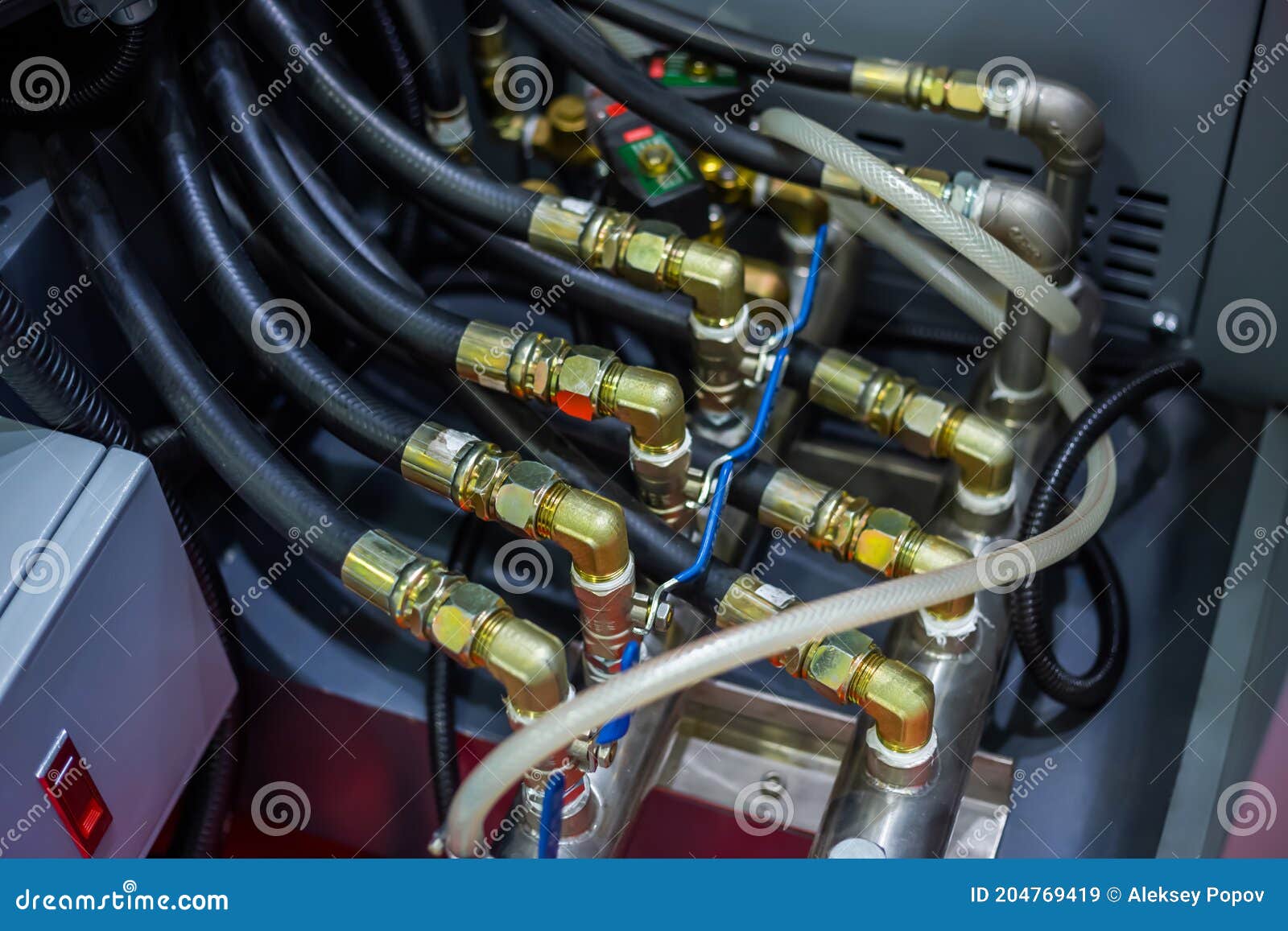 Part of Automatic Injection Molding Machine and Plastic Hoses at