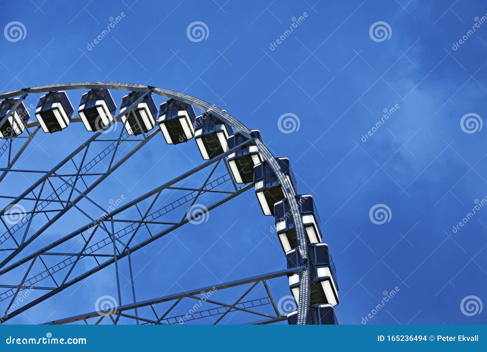 Part of the Big Ferris Wheel in Budapest Stock Photo Image of partial