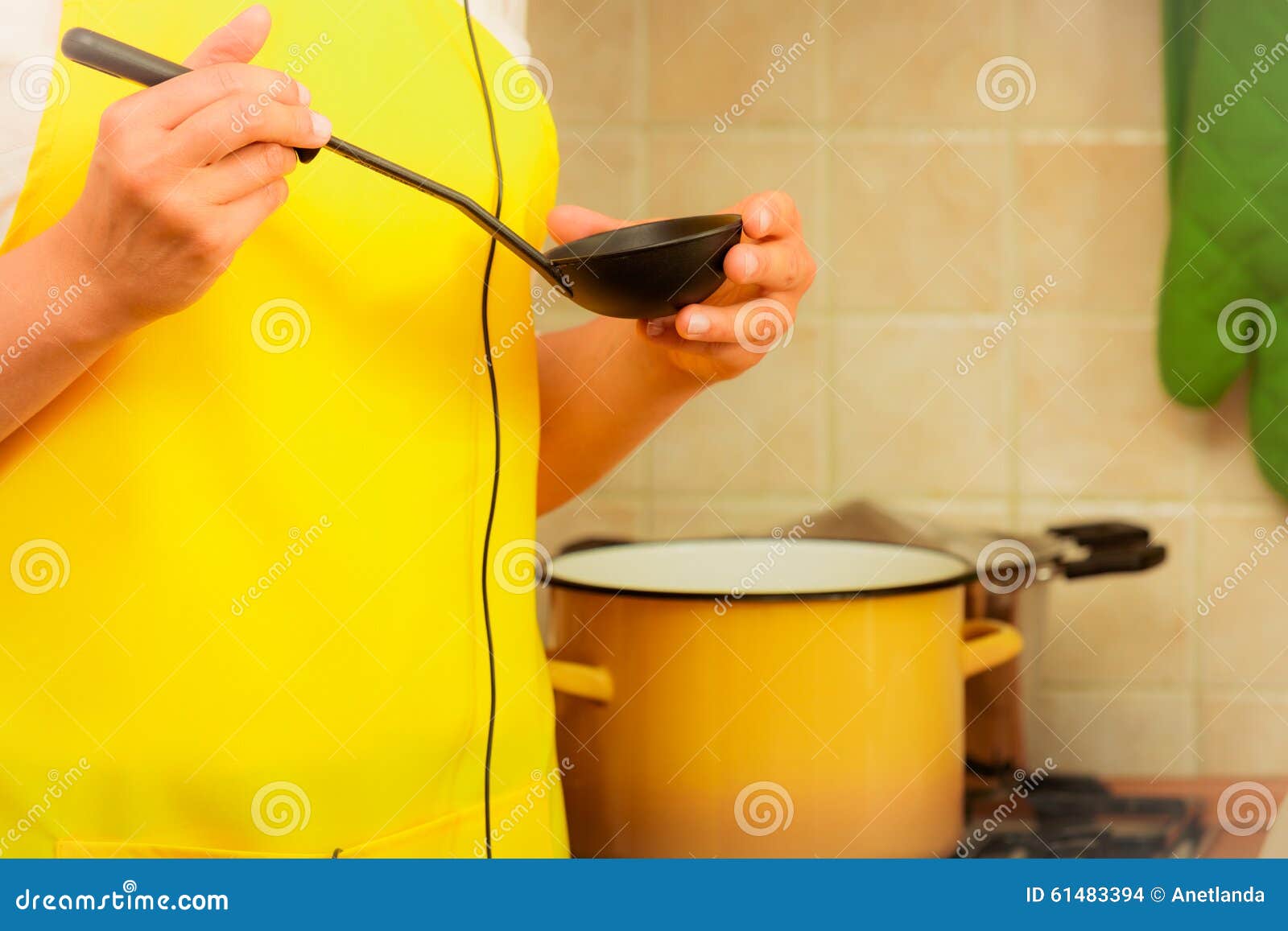 Part Body Housewife in Kitchen Stock Ph photo