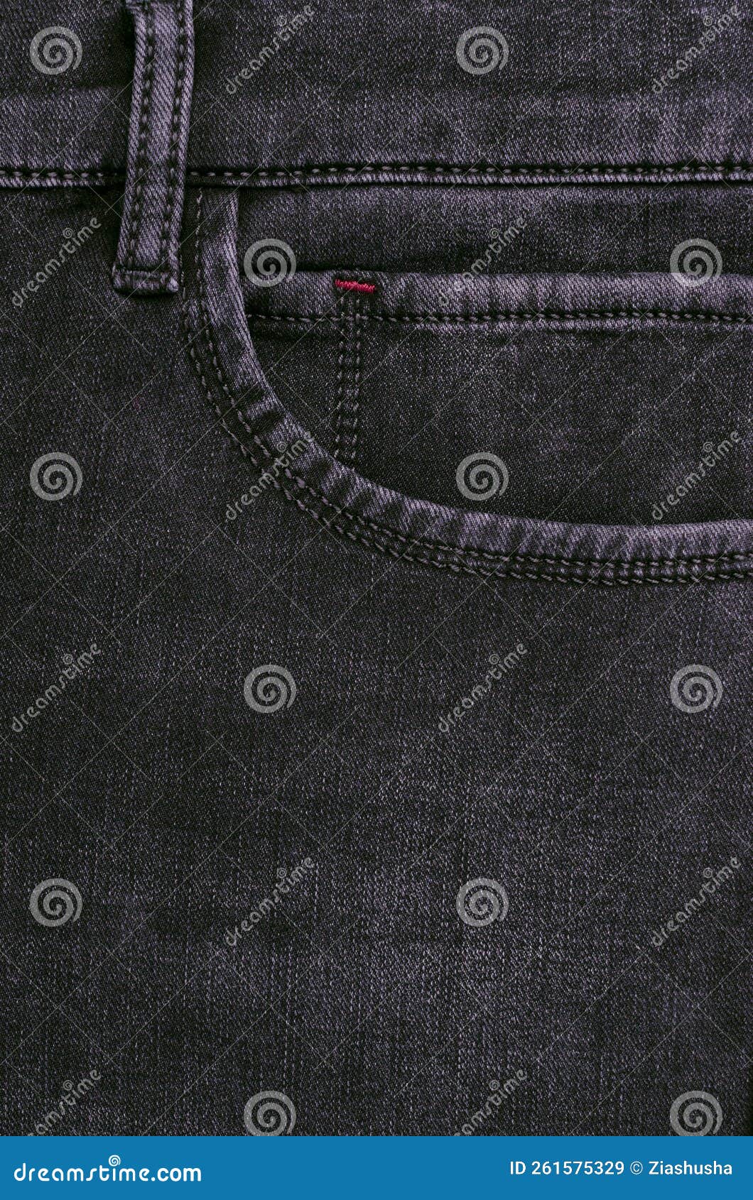 Part of dark jeans stock image. Image of detail, black - 261575329