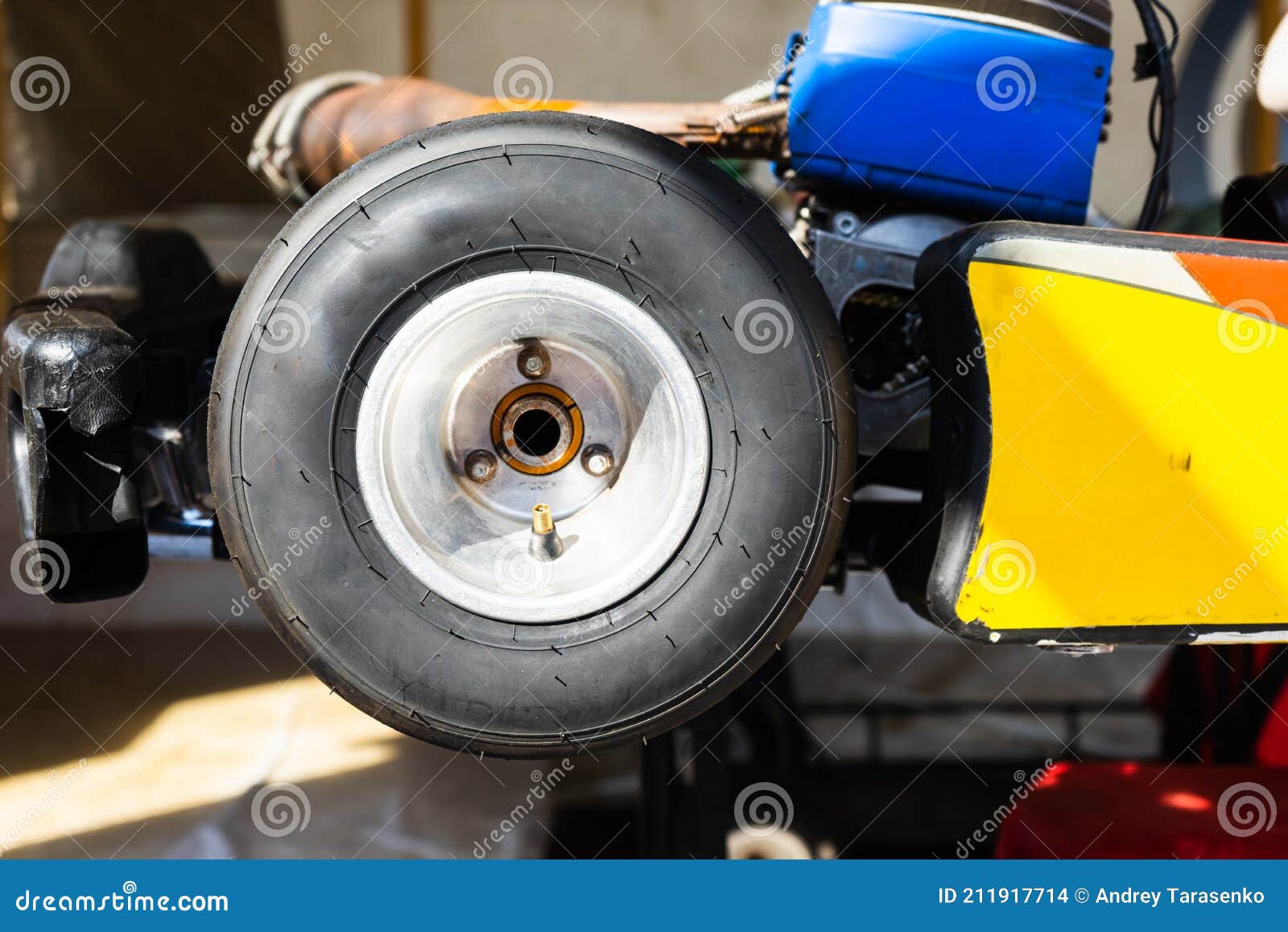 Part of Kart. Kart Wheel and Disc Closeup Stock Photo Image of kart
