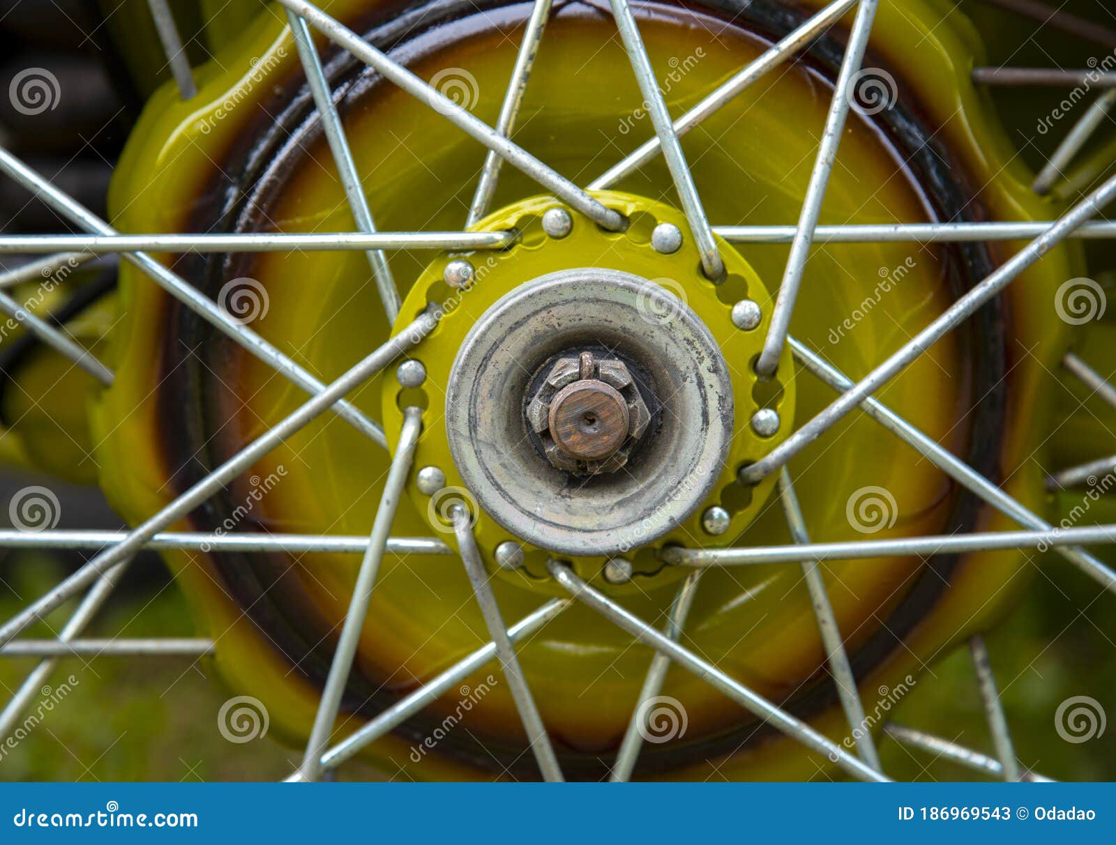 Part of a Motorcycle Wheel with Spokes. Stock Image Image of pattern