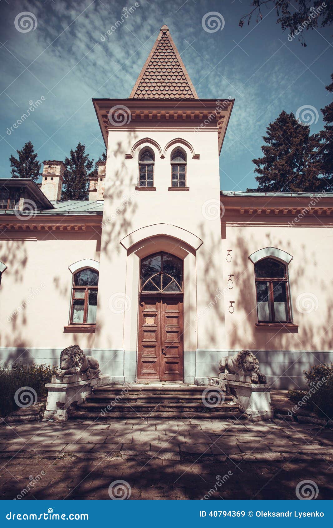 Part of the Old Manor House Restoration. Stock Image Image of outdoor