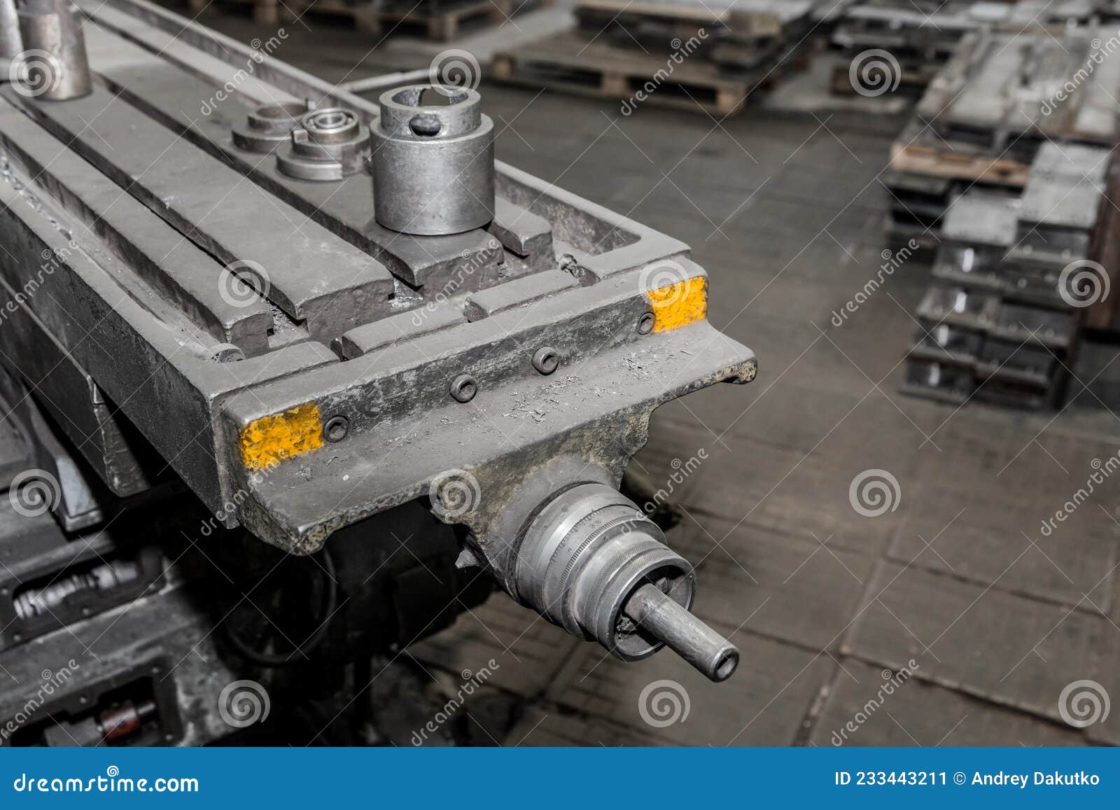 Part of an Old Milling Machine Tool and Equipment for Processing Metal