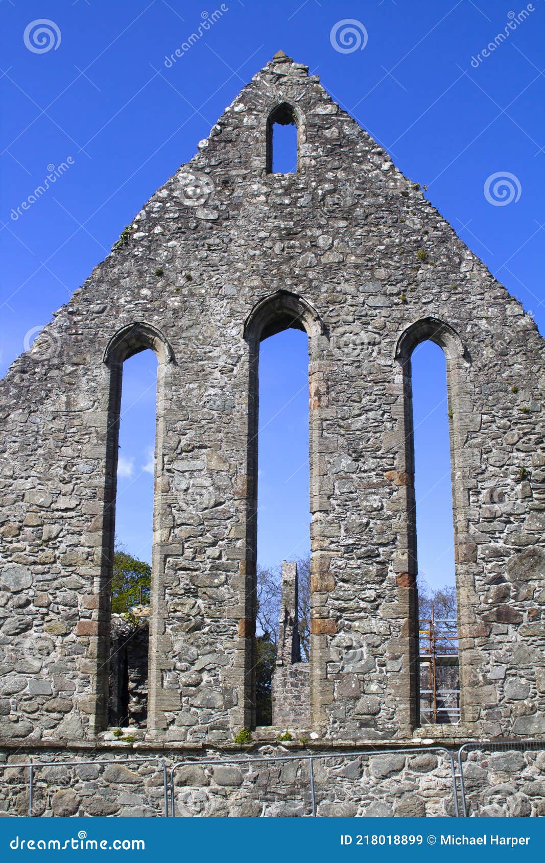 part of the ruins of the historic greyabbey monastery