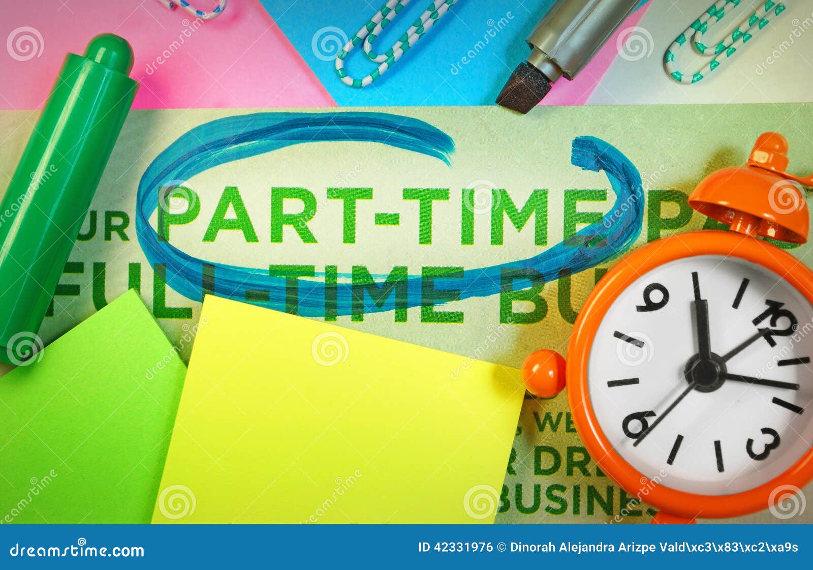 part time business concept
