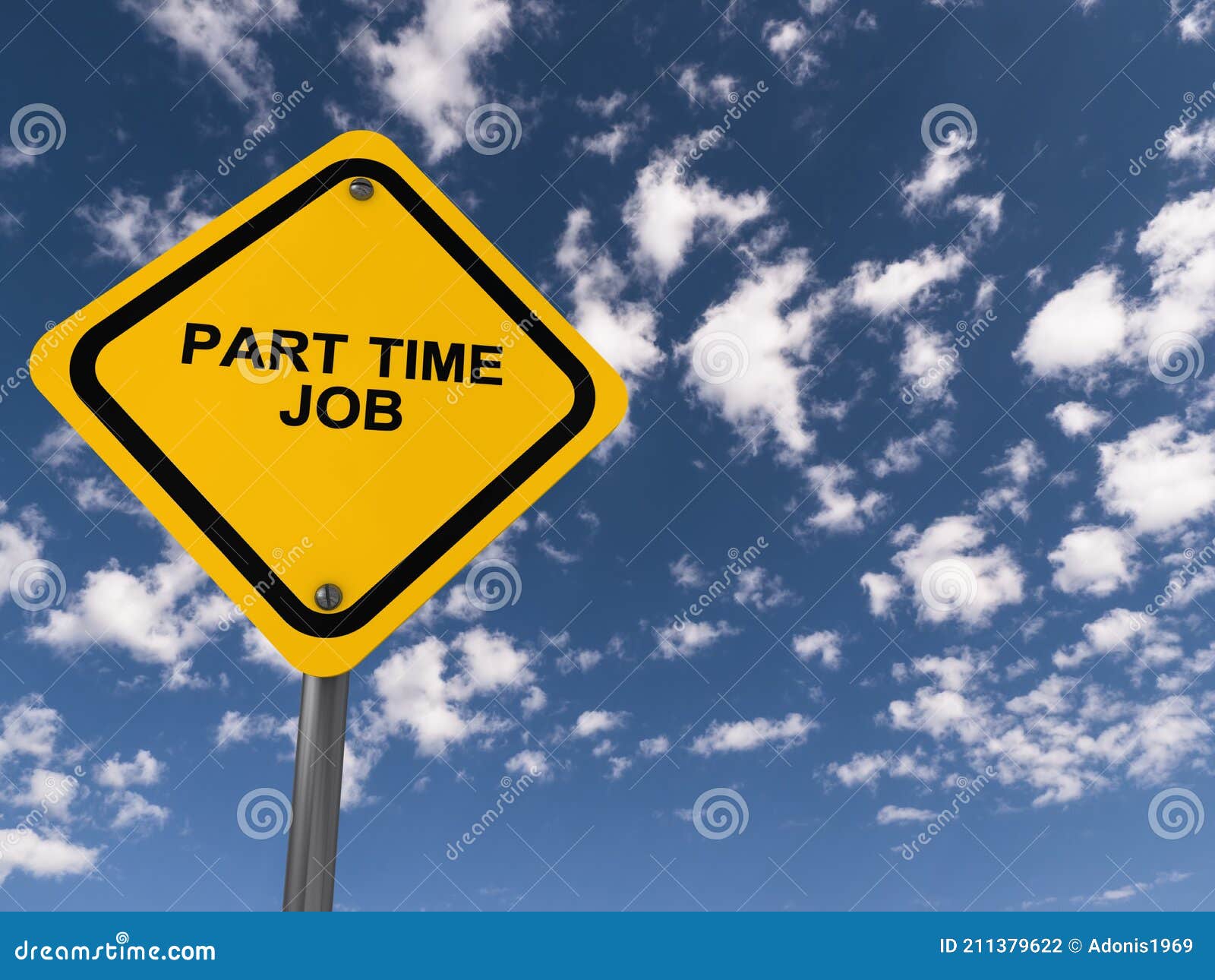 part time job traffic sign