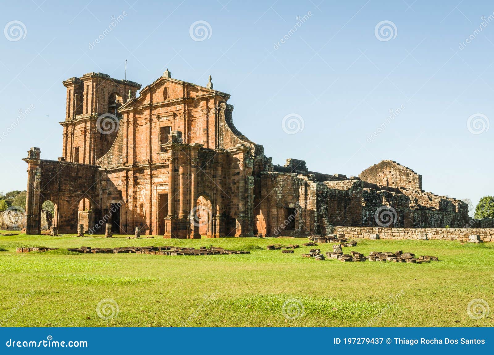 part of the unesco site - jesuit missions of the guaranis: churc