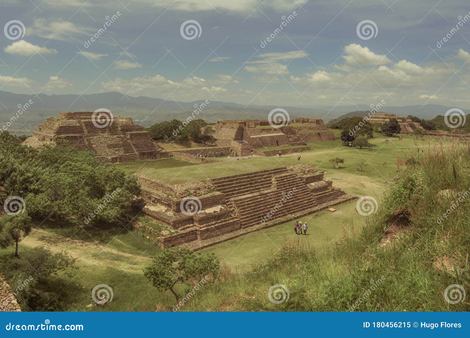 priramidal foundations of an ancient city