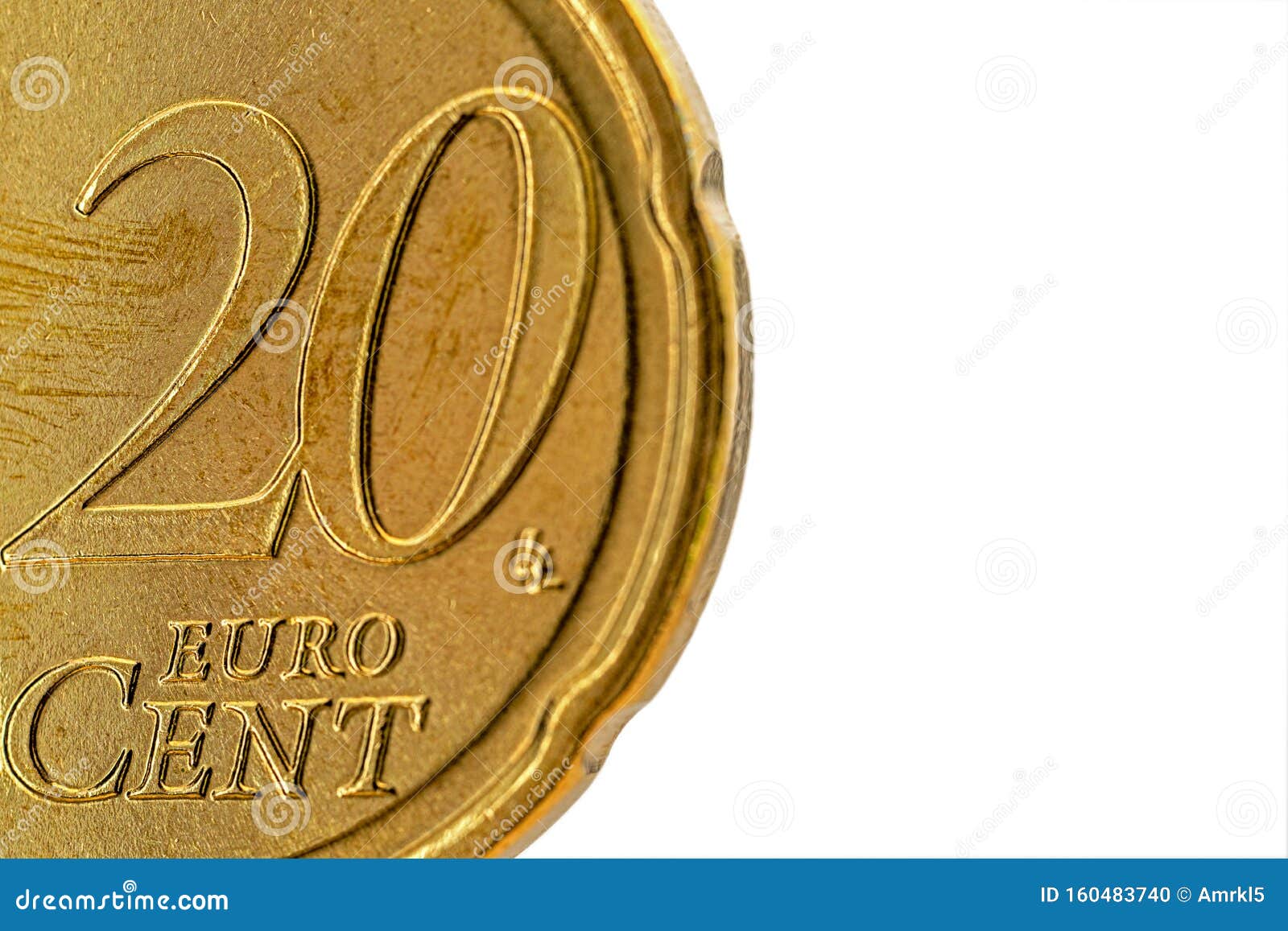 Series de tiempo apenas Comprometido Parte De Una Moneda De 20 Céntimos De Euro Utilizada Muy Cerca Foto de  archivo - Imagen de divisa, dinero: 160483740