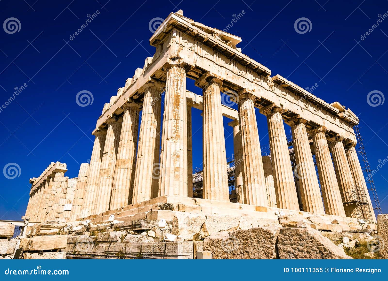 The Parthenon On The Athenian Acropolis, Greece Stock ...
