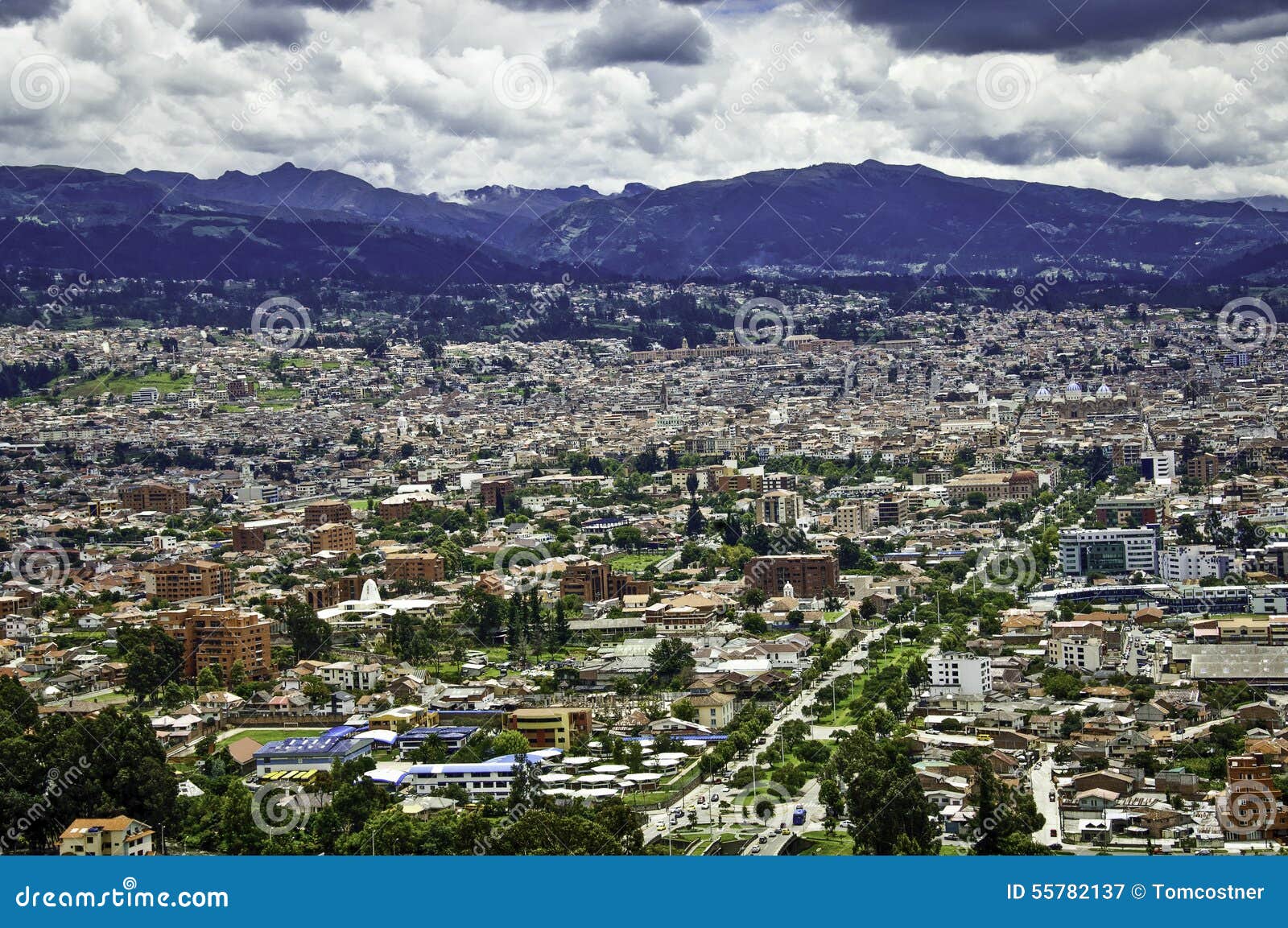 Partial View of City of Cuenca, Ecuador Stock Image Image of largest