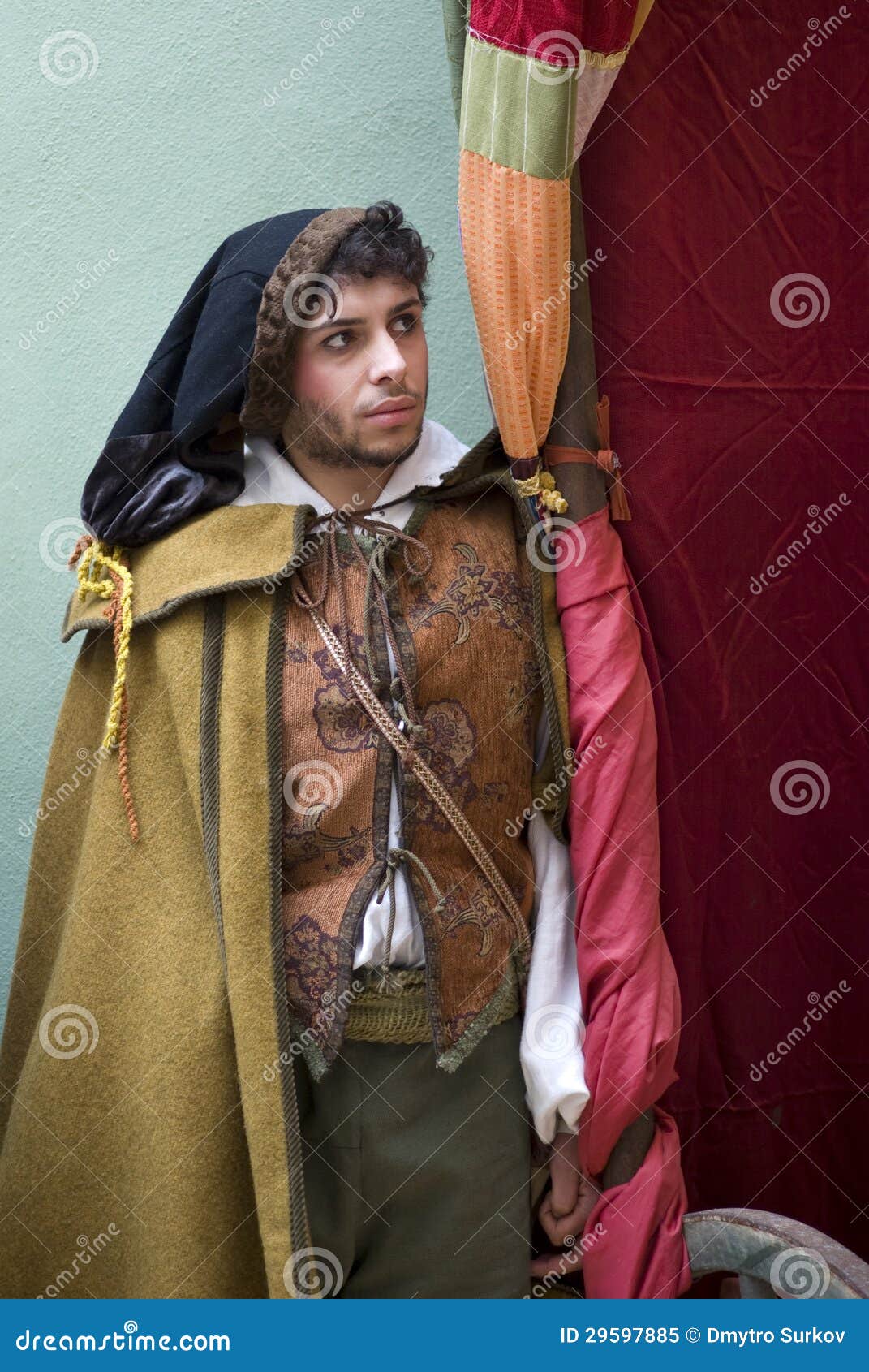Participant of Medieval Costume Party Editorial Image Image of