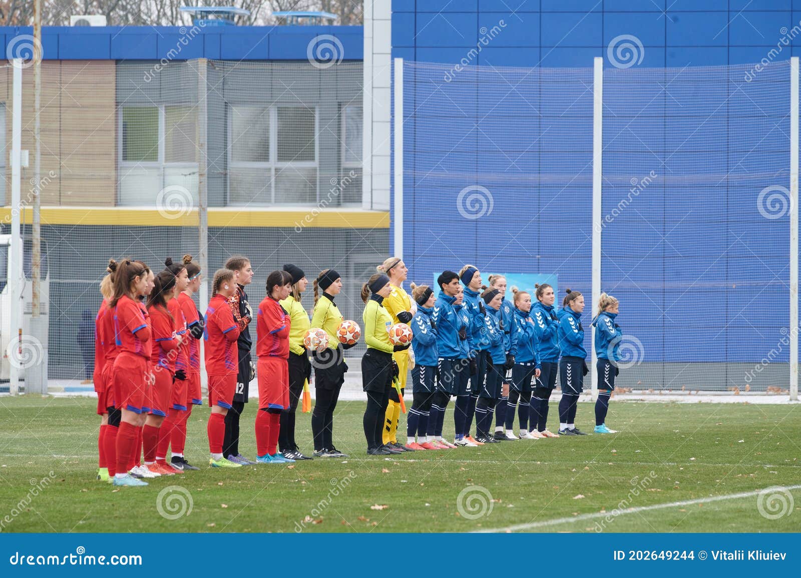 Kharkiv Ucrânia Novembro 2020 Jogo Futebol Feminino Zhitlobud