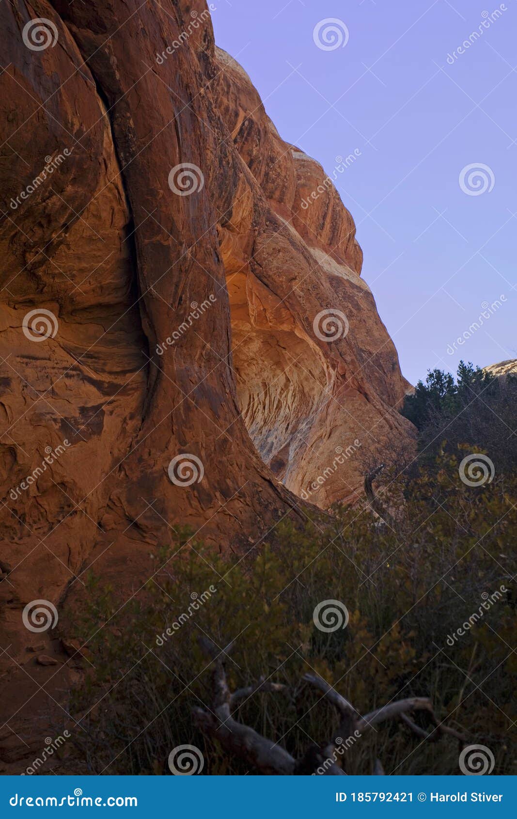 Partition Arch in Arches National Park, Utah Stock Image Image of