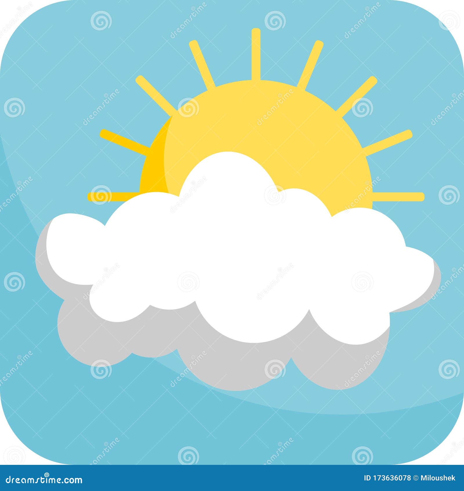 Partly Cloudy Ilustracion Del Vector Ilustracion De Sunset Partly Cloudy Ilustracion Del Vector Ilustracion De Sunset