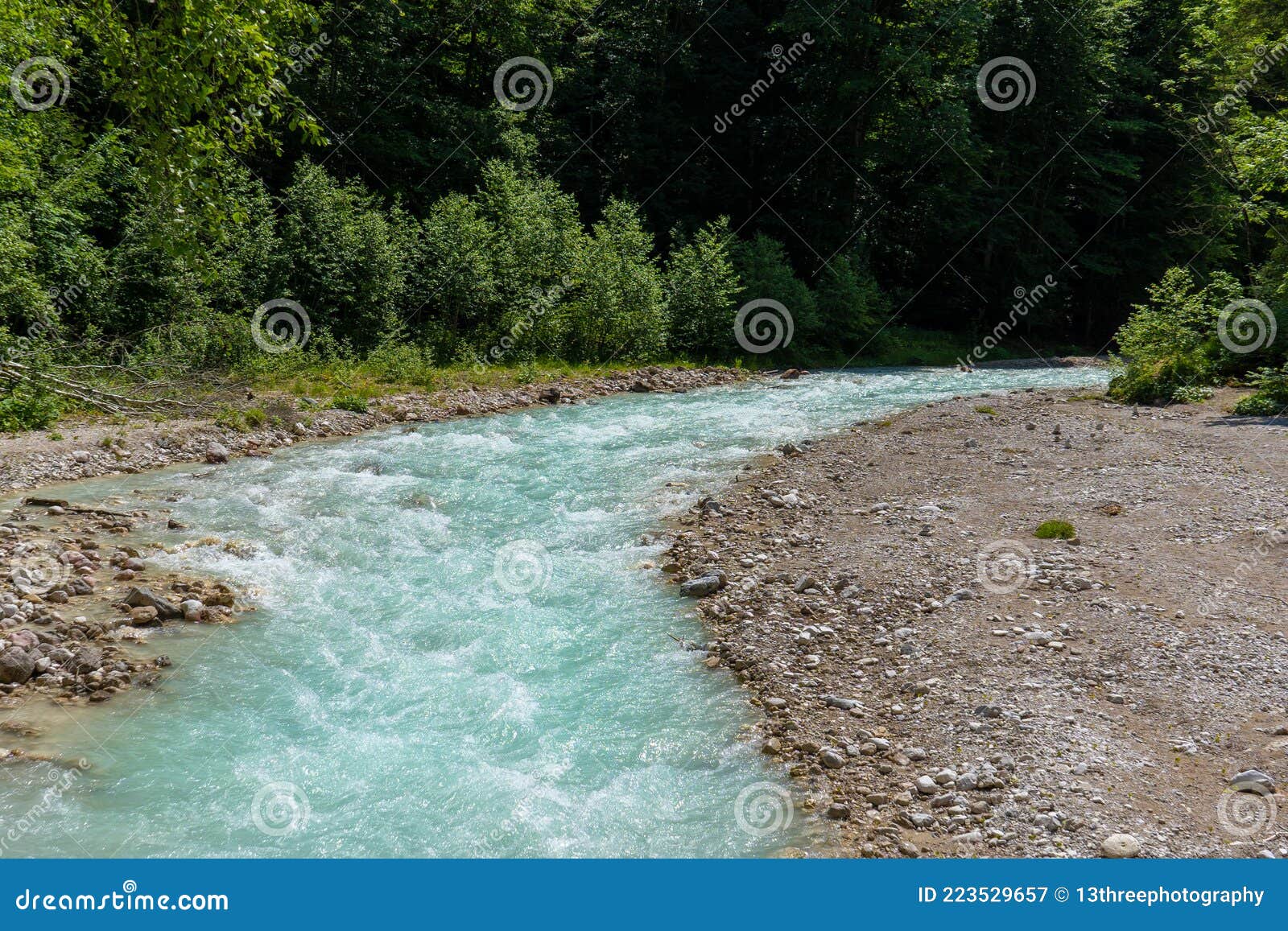 the river partnach near garmisch-partenkirchen in bavaria