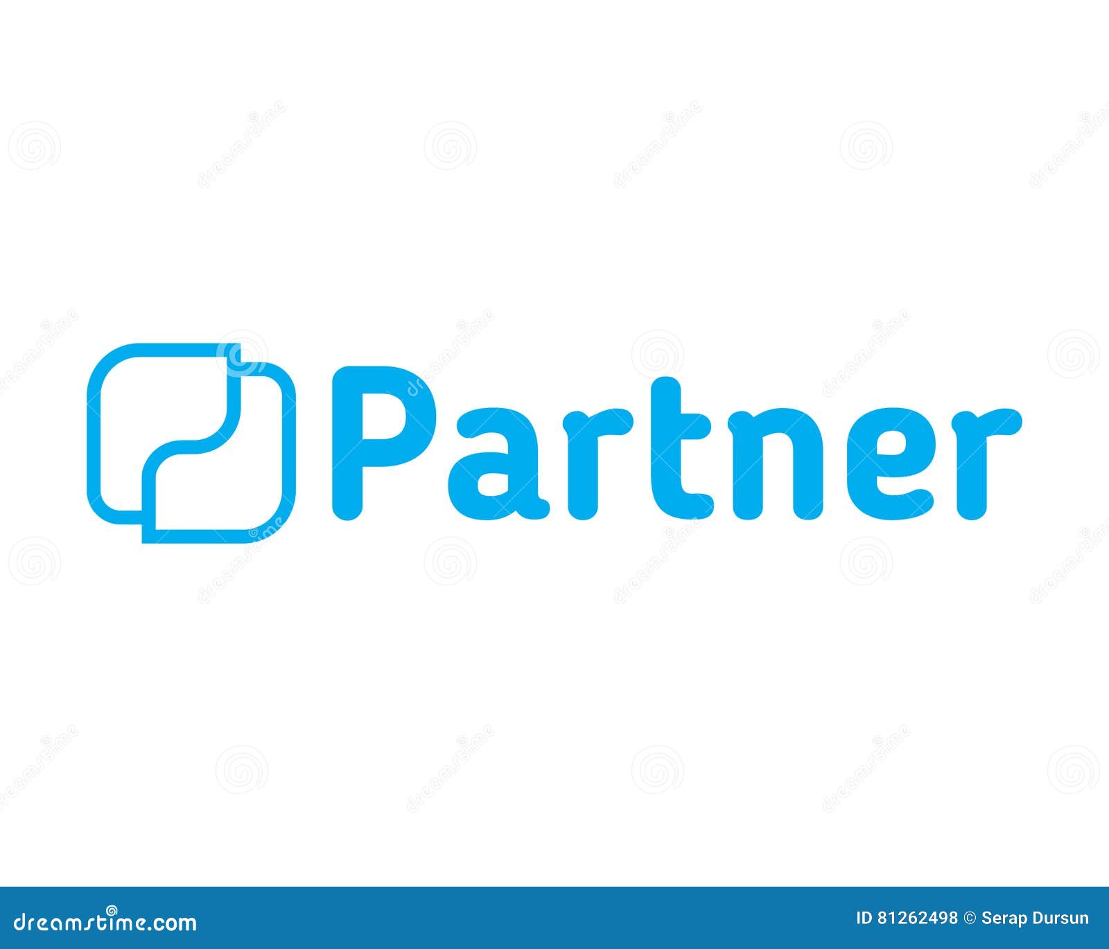 Partner Logo Design stock vector. Illustration of commerce - 81262498