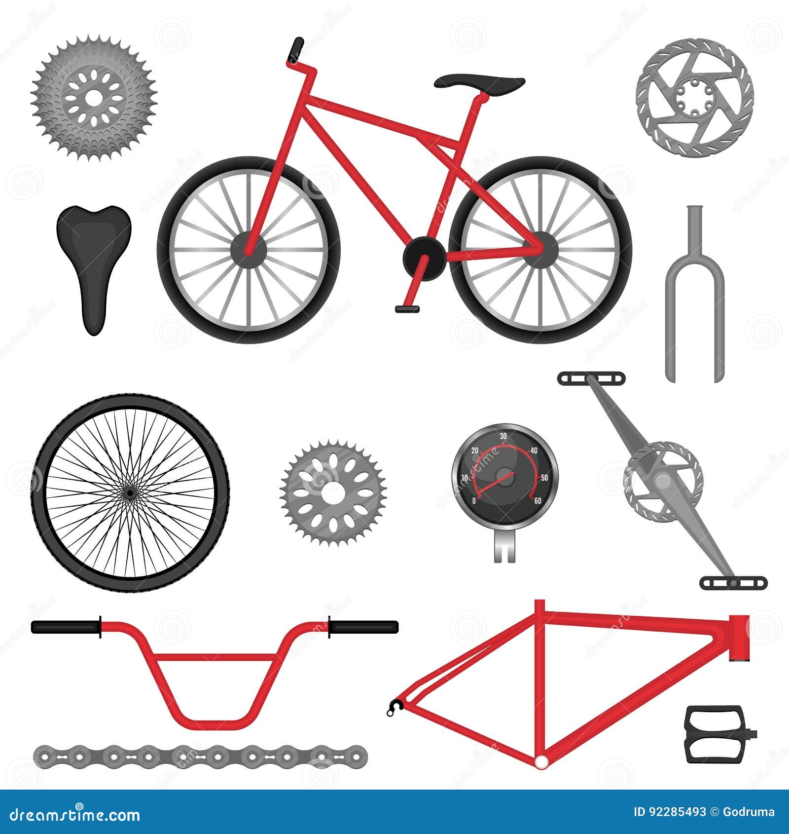 Bike Parts Stock – 39 Bike Parts Stock Illustrations, Vectors & Clipart - Dreamstime
