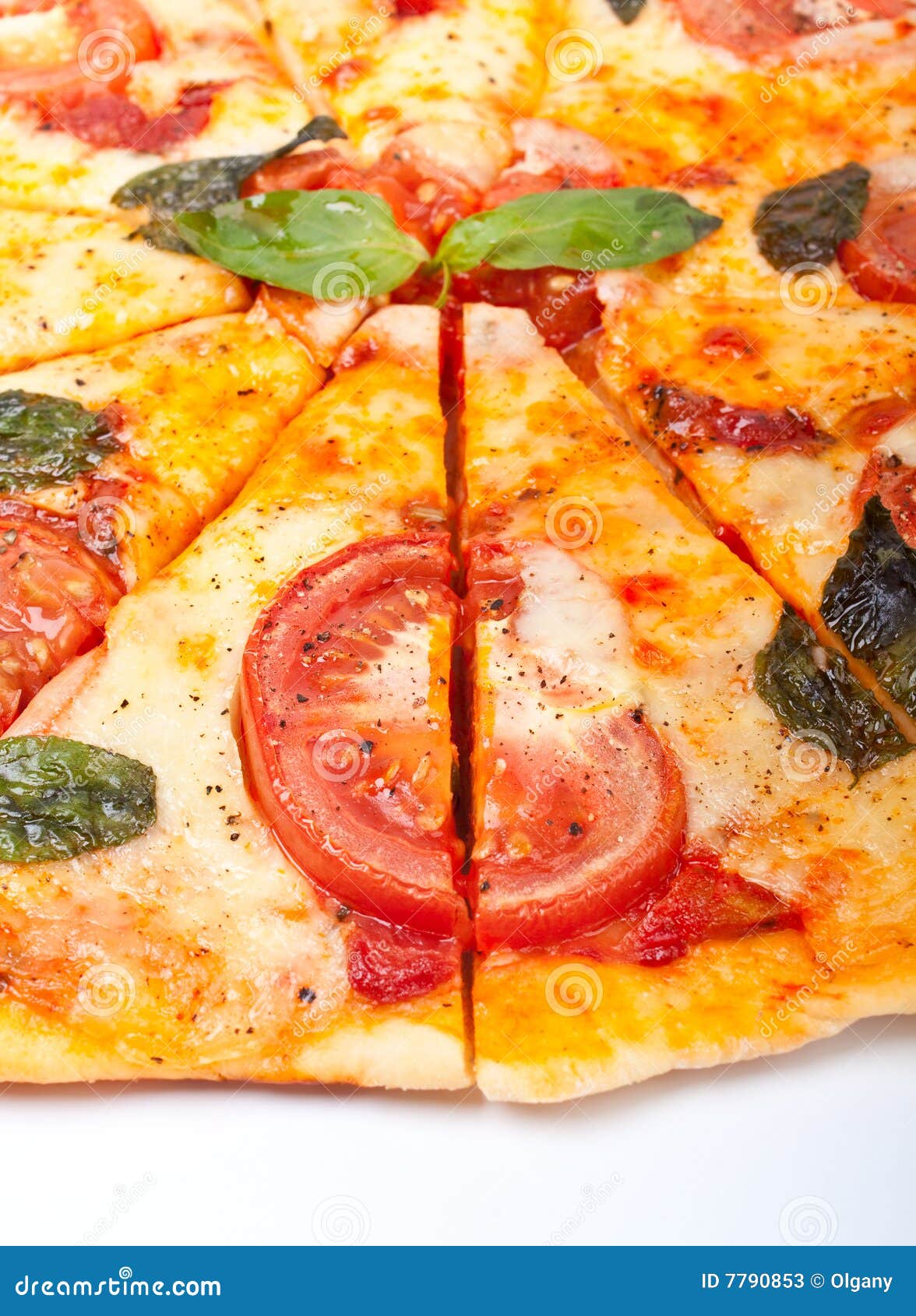 Parts de pizza image stock. Image du nourriture, sorts 7790853