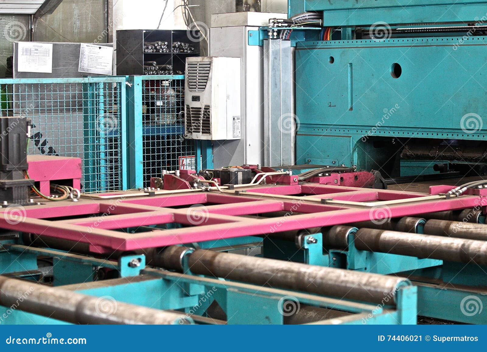Parts of the Machine Cutting of Sheet Metal Stock Image Image of