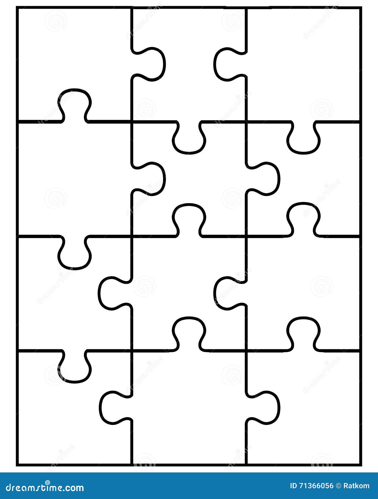 Parts of white puzzle stock illustration. Illustration of composition ...