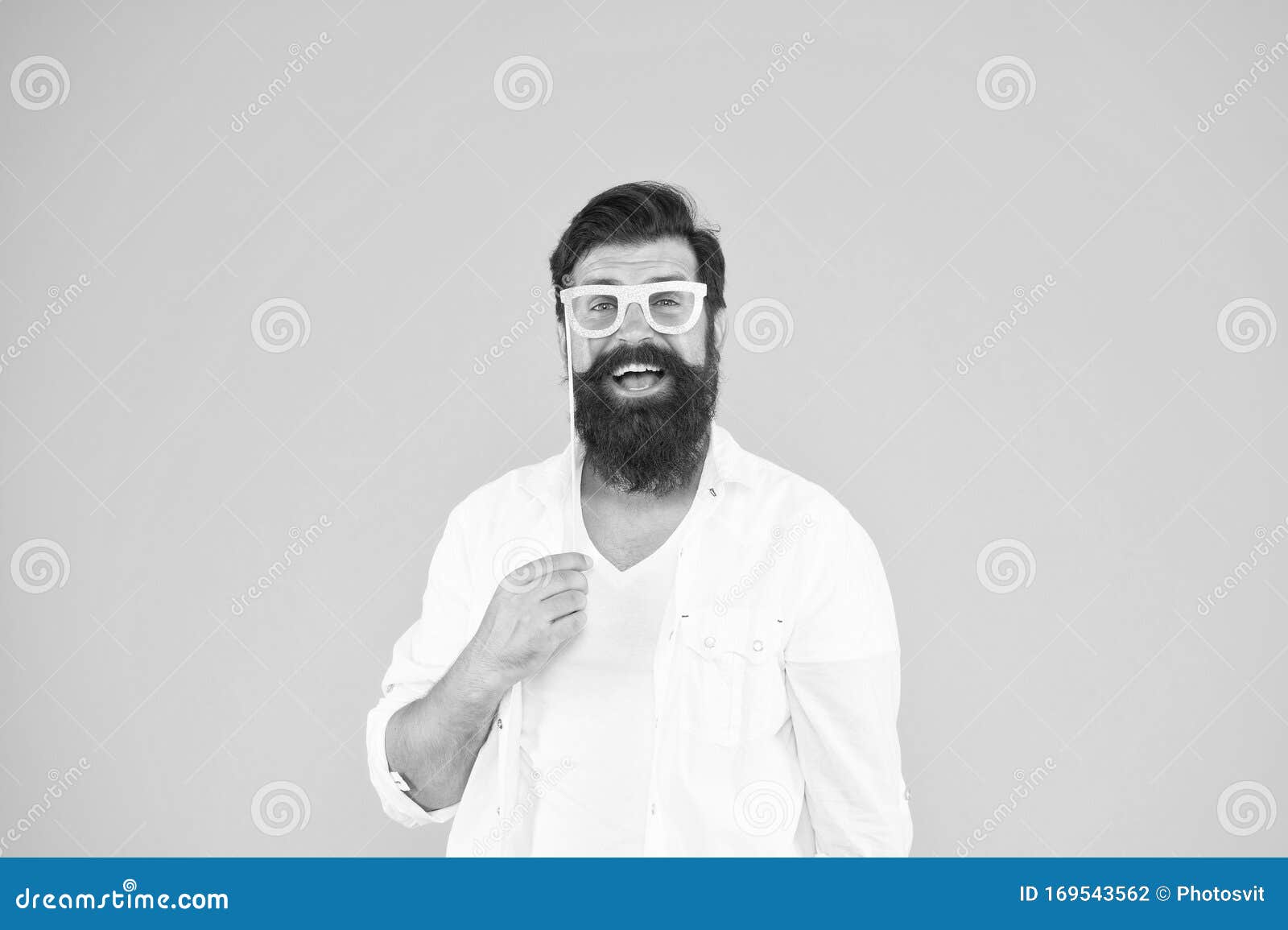 party accessory. good mood. holiday celebration. smart nerd eyeglasses. last minute costume party ideas. bearded man