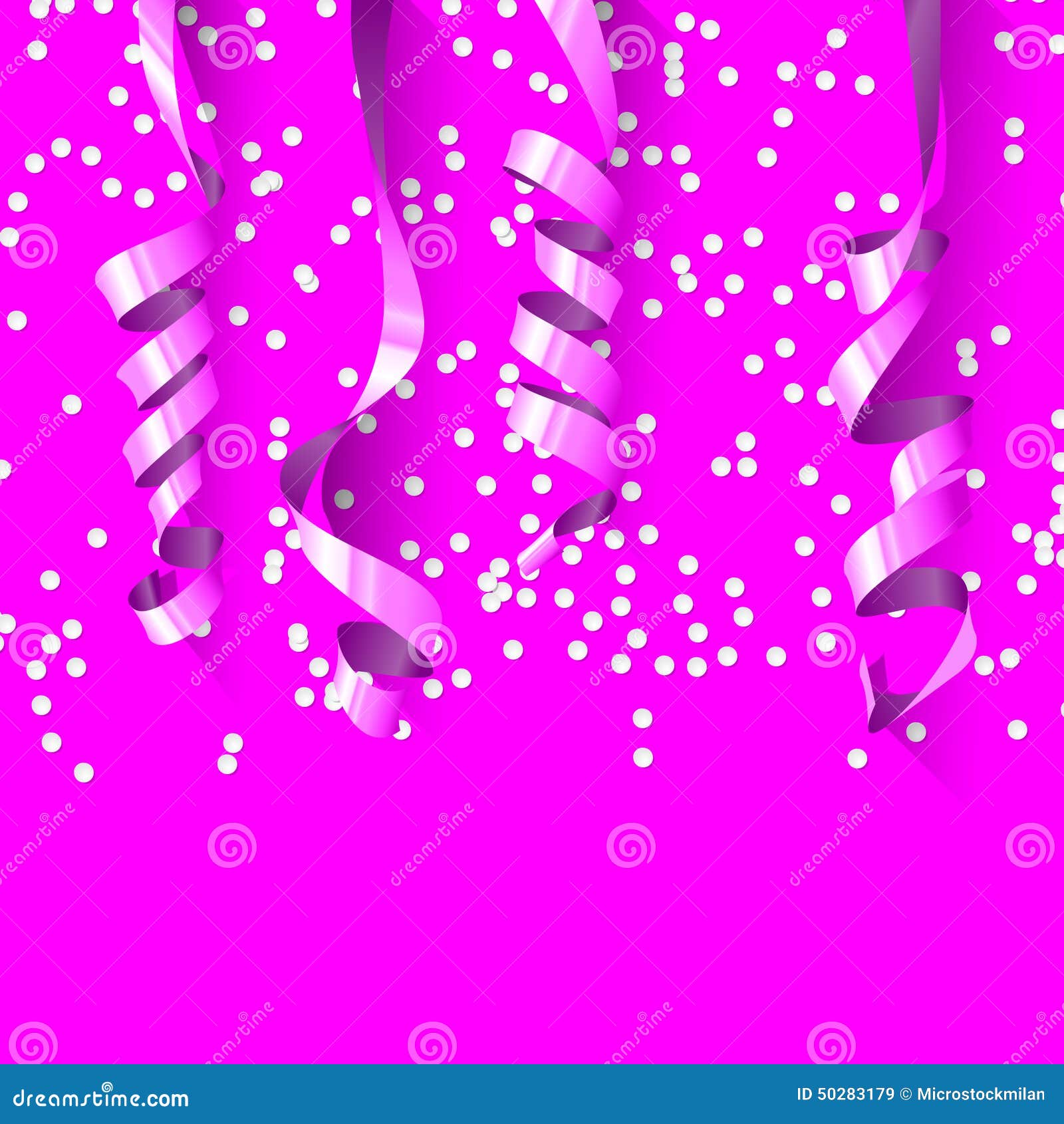 Party Background with Shiny Streamers. Stock Stock Vector