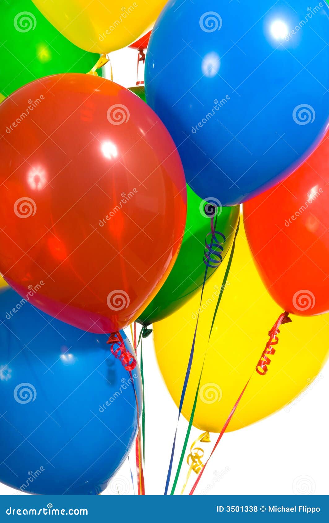 Party Balloons stock photo. Image of decorate, green, balloons 3501338