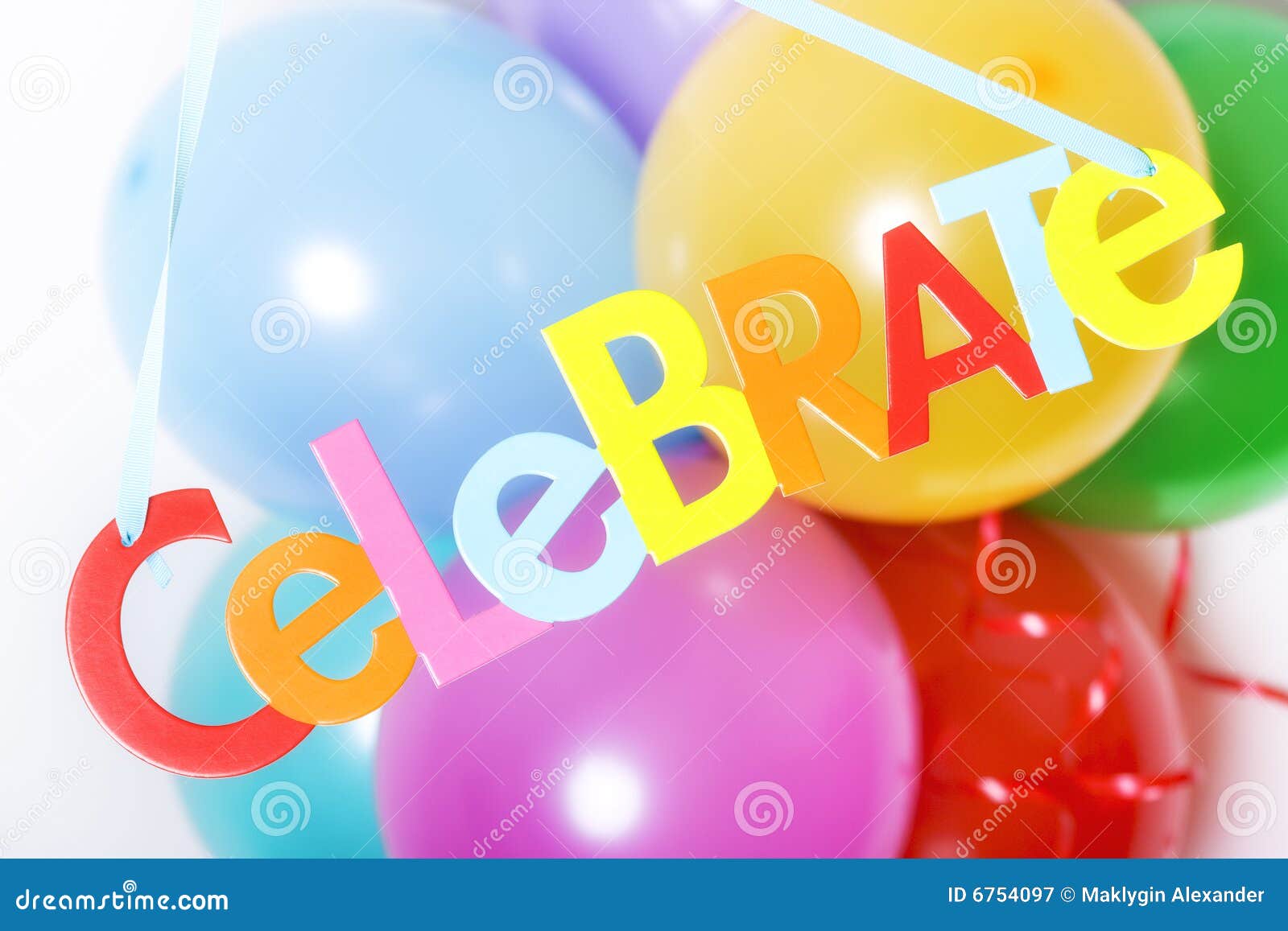 Party balloons stock image. Image of isolate, balloons 6754097