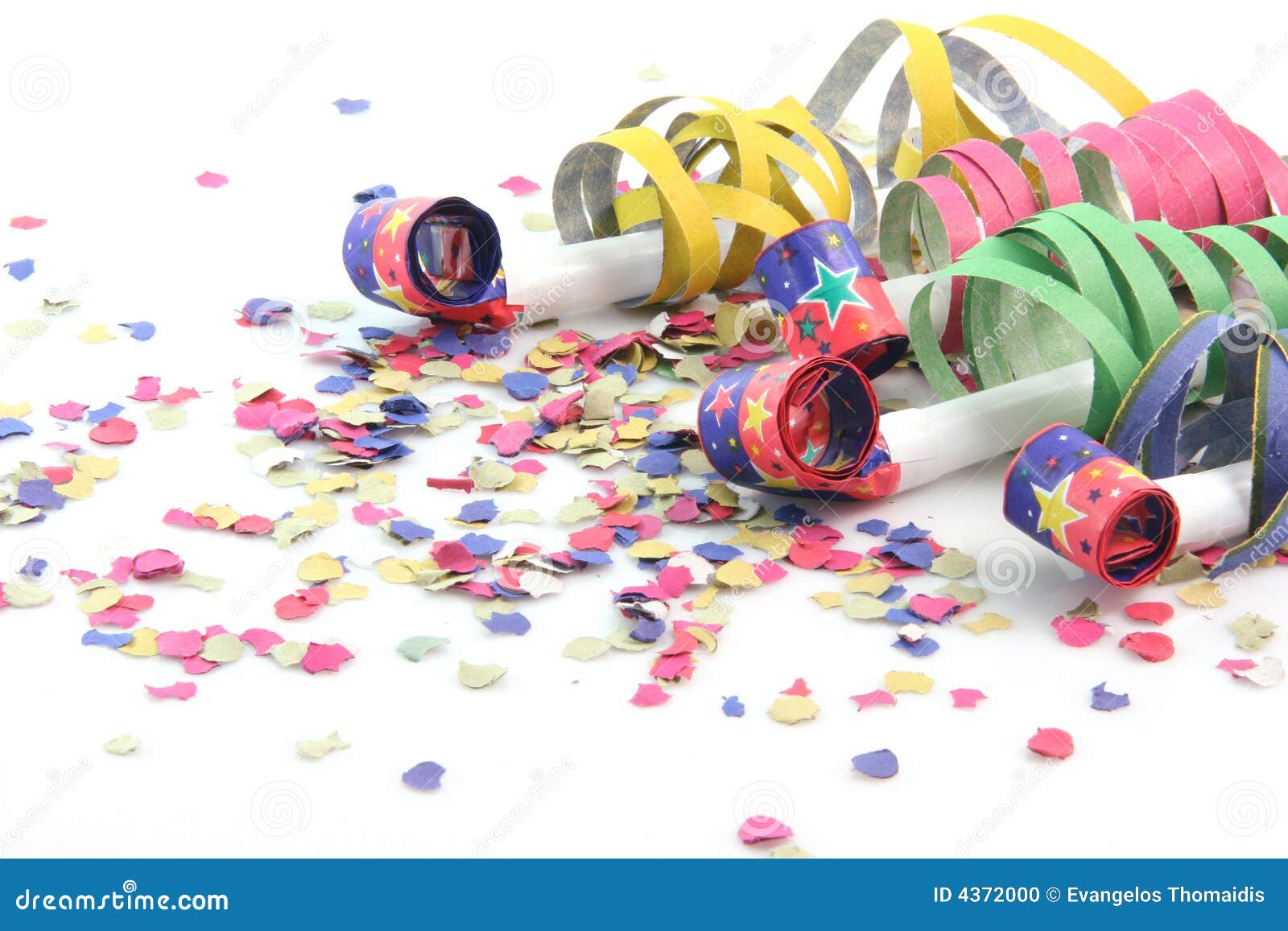 Party blowers stock photo. Image of celebration, colored 4372000