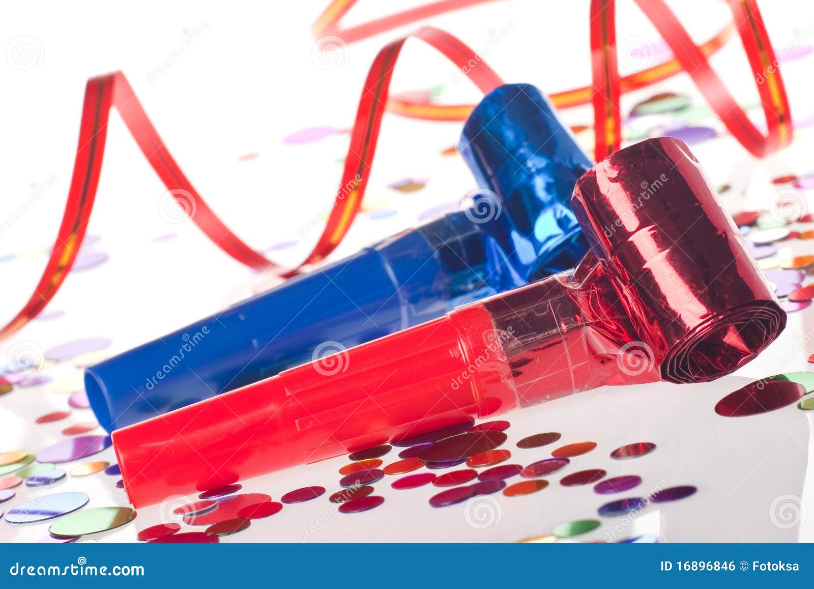 Party Blowers, Streamers and Confetti Stock Photo Image of christmas