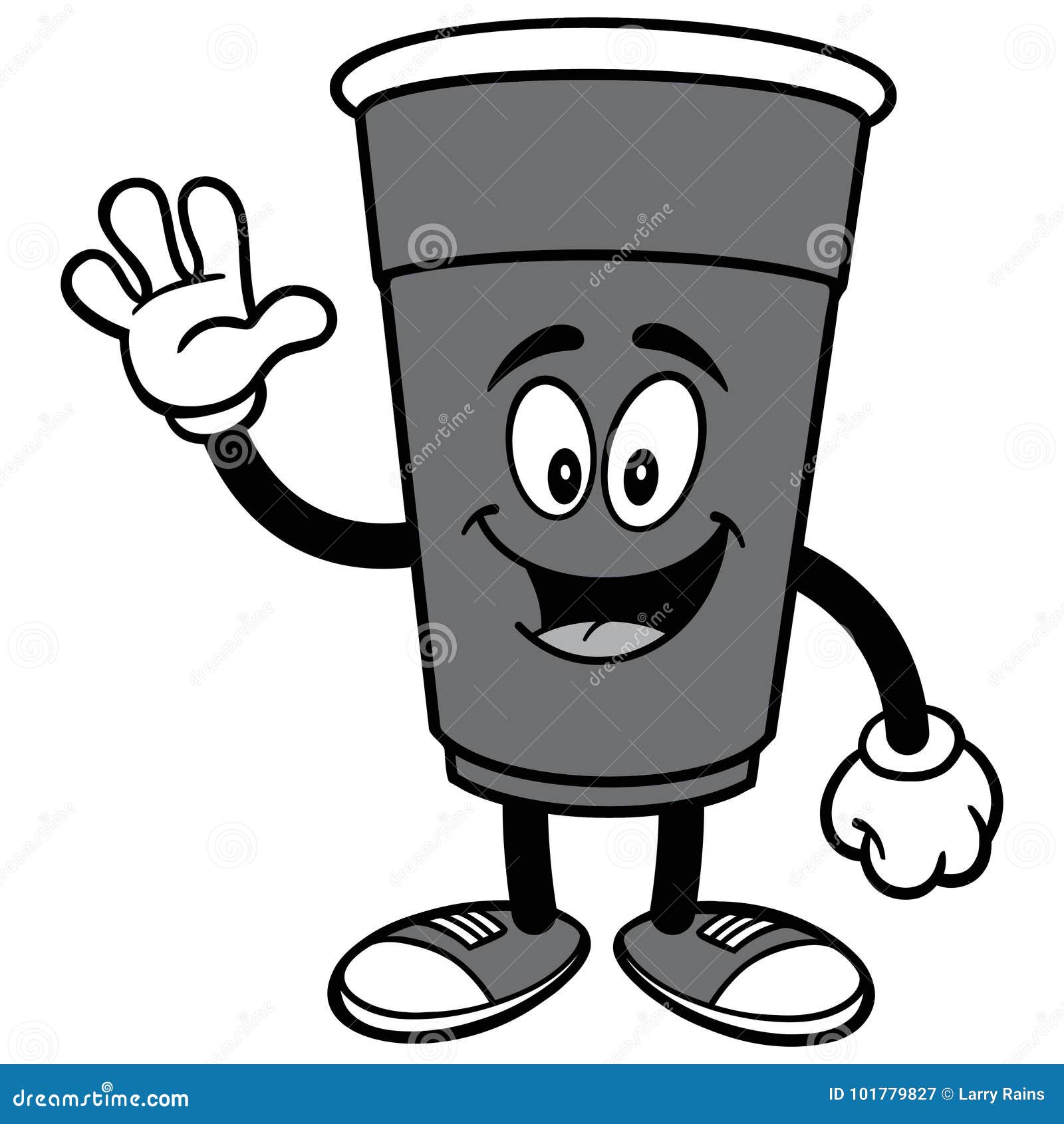 Party Cup Waving Illustration Stock Vector Illustration of tennis, glass 101779827