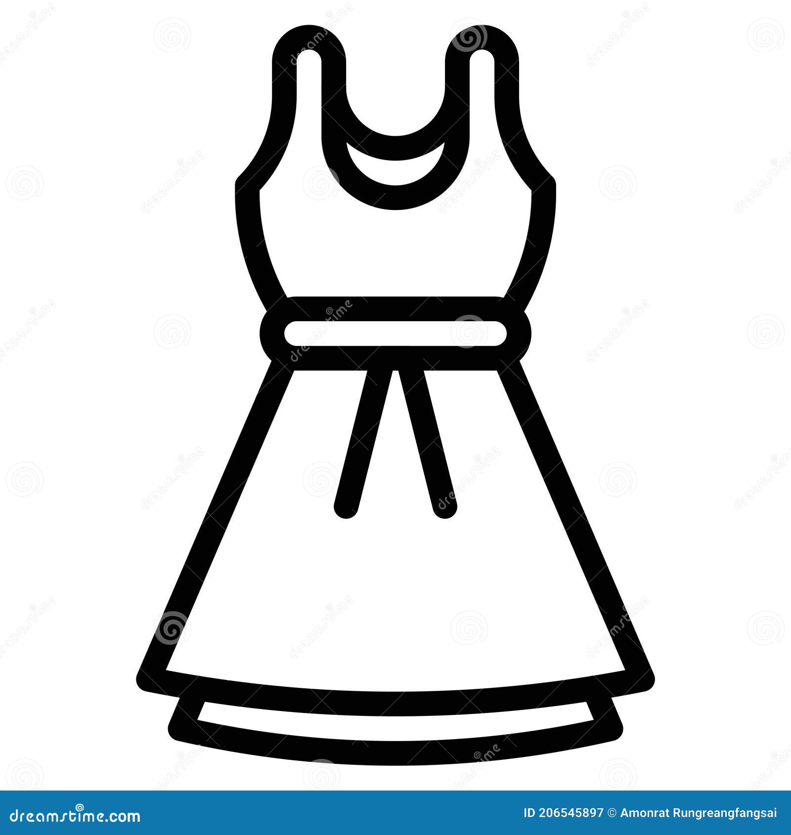 Party Dress Icon, Birthday Party Related Vector Illustration Stock ...