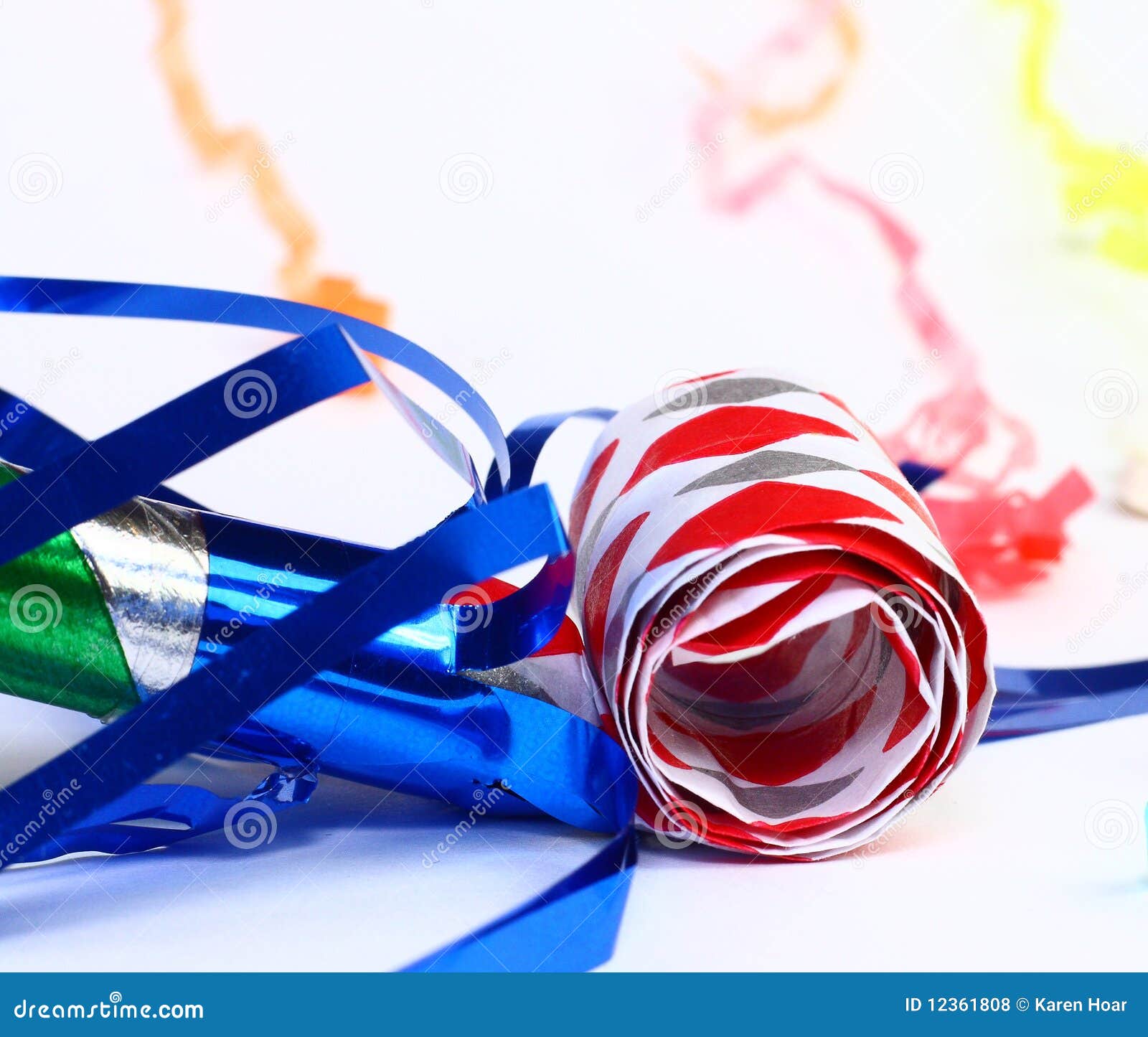 Party Favor stock photo. Image of noisy, decoration, curly 12361808