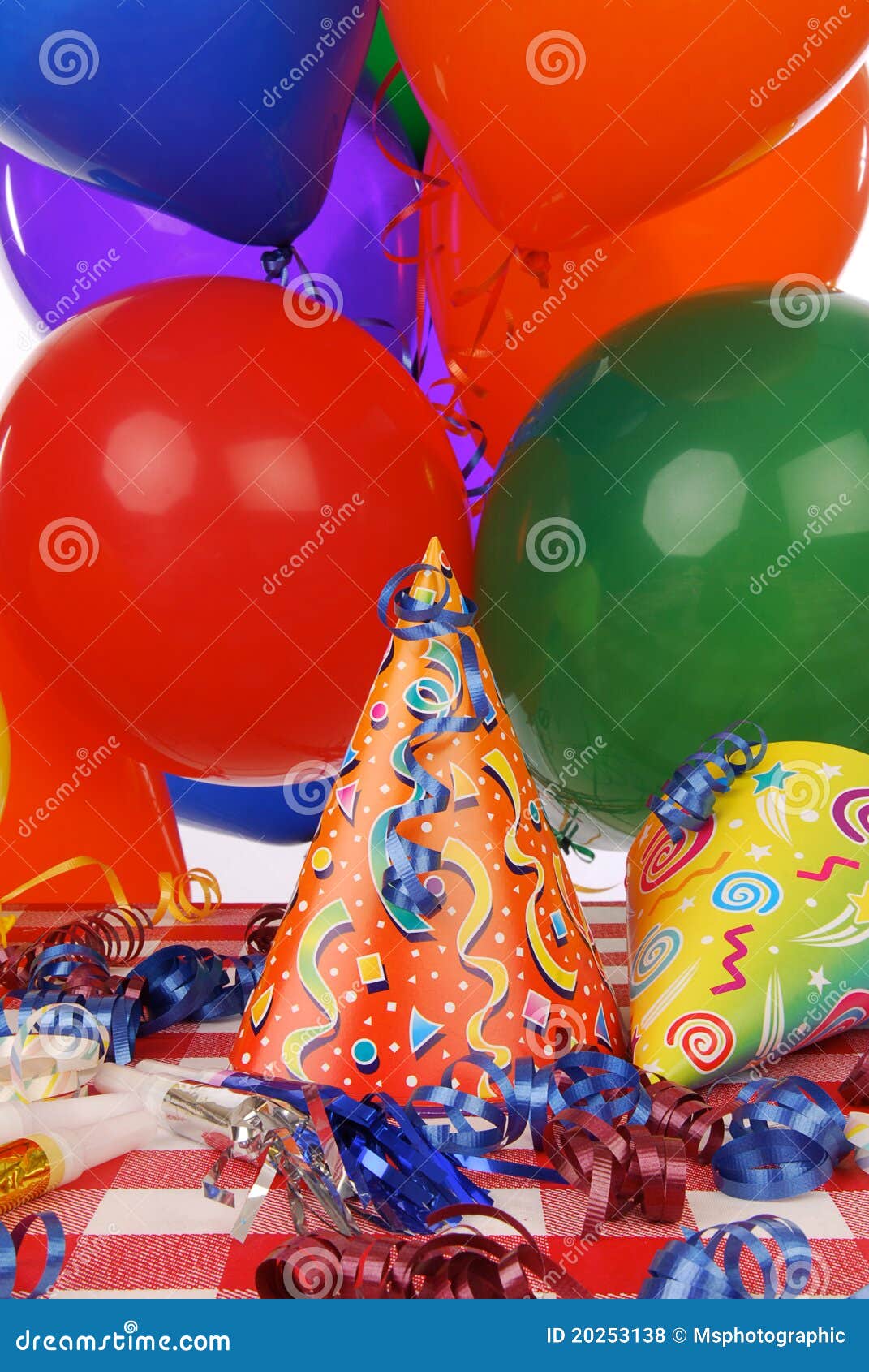 Party Favors stock photo. Image of green, streamers, favors 20253138