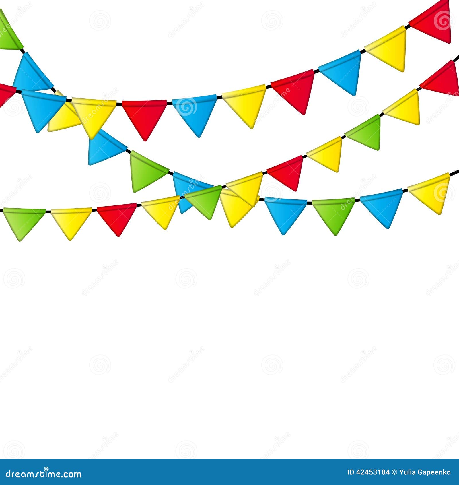 Party Flag Background Vector Illustration. EPS 10.