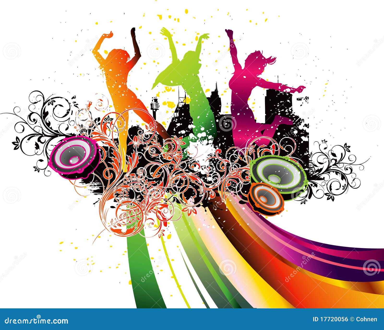 Illustration Of Dance Party Background RoyaltyFree Stock Image   Storyblocks