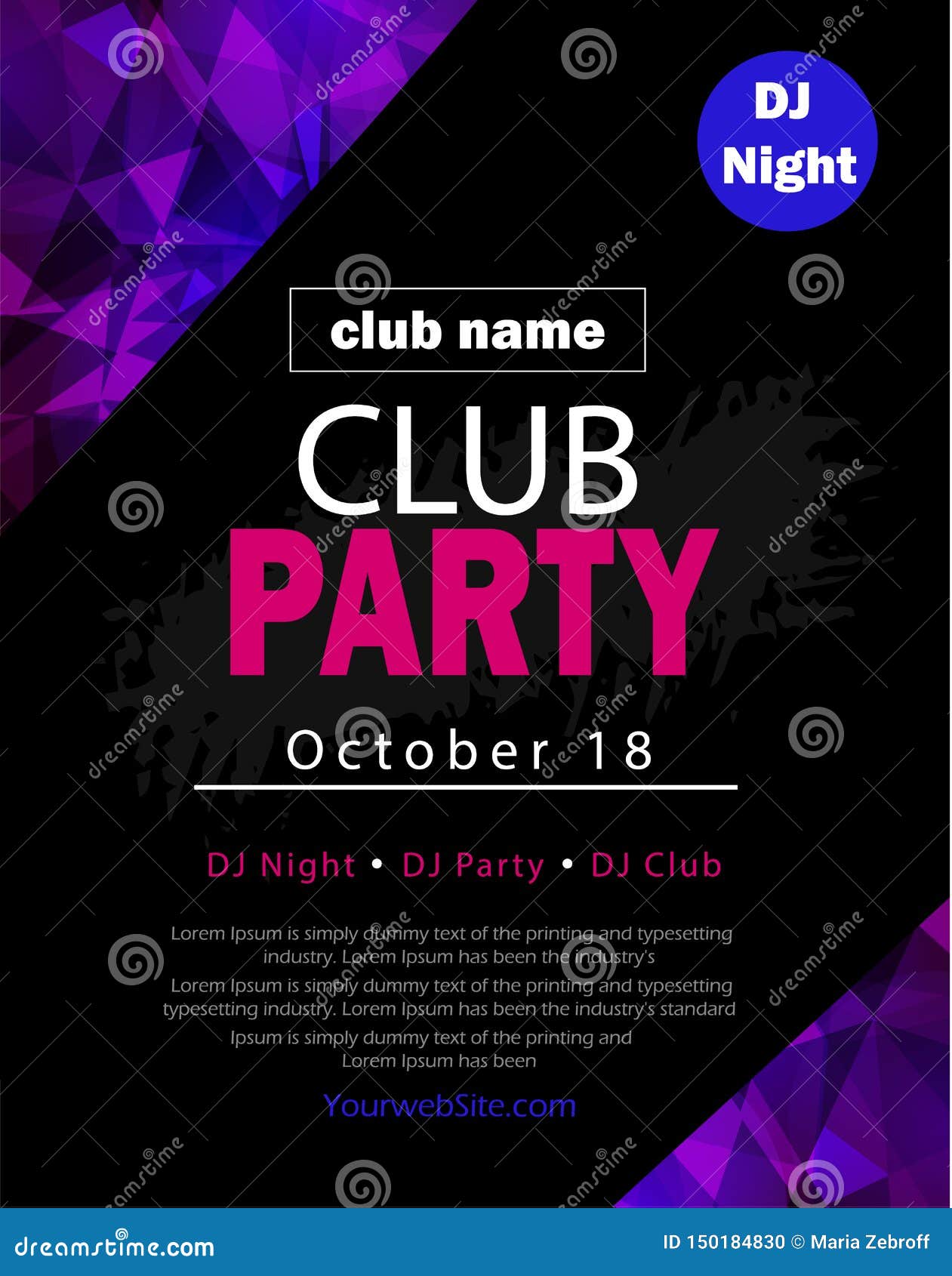 Party Flyer Poster Futuristic Club Flyer Design Template Stock Vector Illustration Of Billboard Lifestyle Party Flyer Poster Futuristic Club Flyer Design Template Stock Vector Illustration Of Billboard Lifestyle