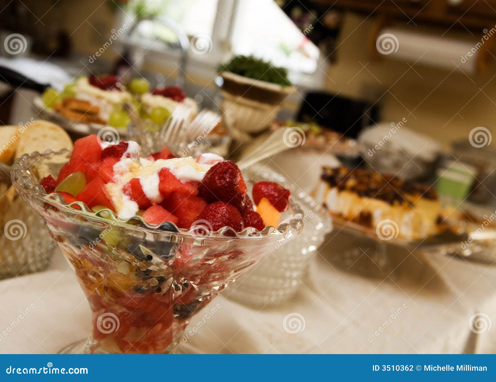 Party Fruit Bowl stock photo. Image of blueberries, festive 3510362