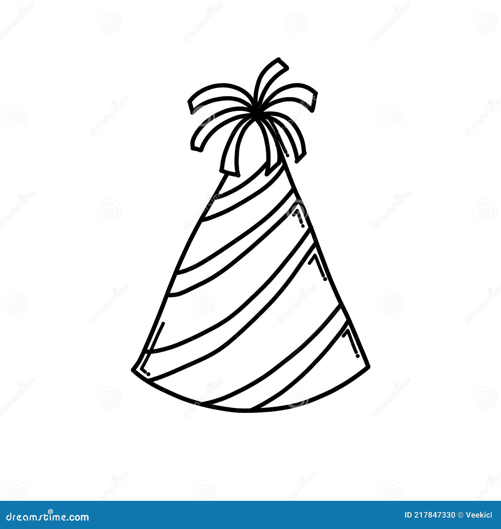 Birthday Cap Linear Icon. Thin Line Illustration. Party Cone. Contour  Symbol. Vector Isolated Outline Drawing Royalty Free SVG, Cliparts,  Vectors, and Stock Illustration. Image 93647808.