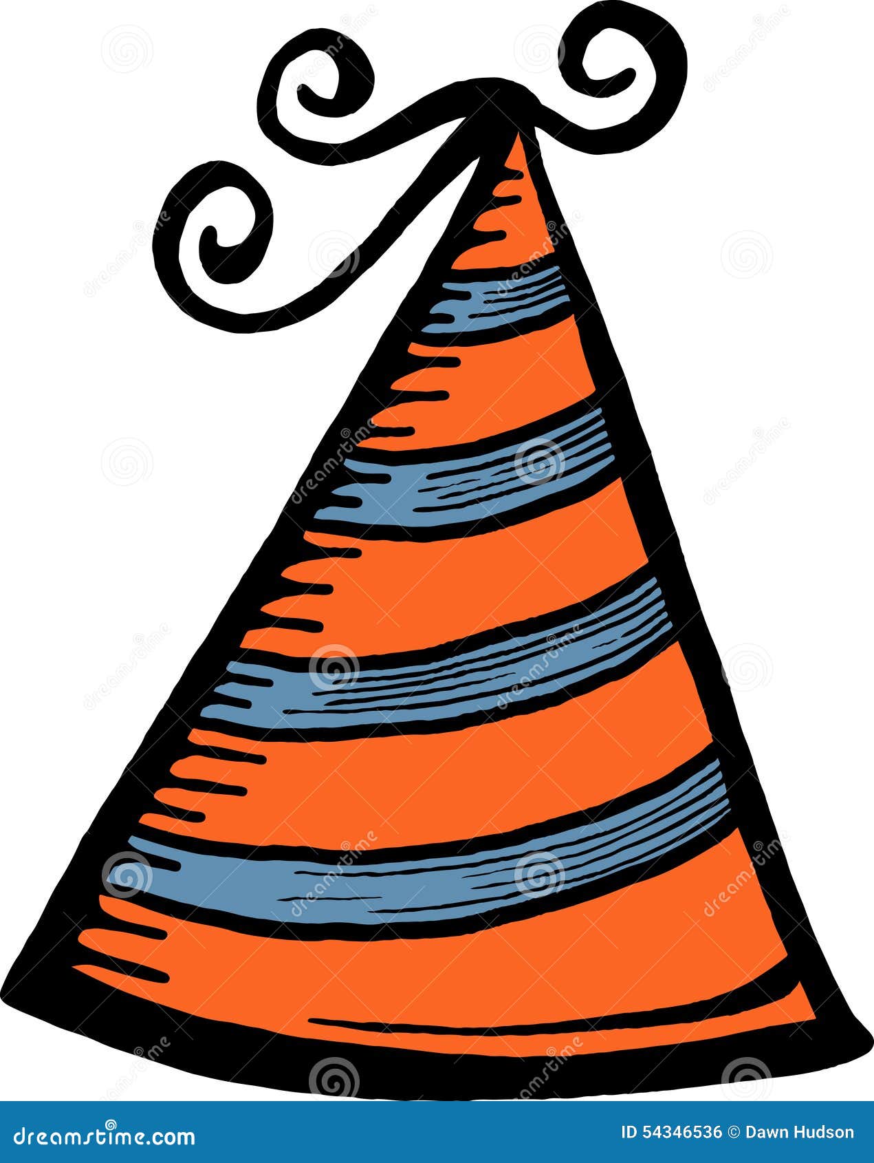 Party Hat Stock Illustration - Image: 54346536