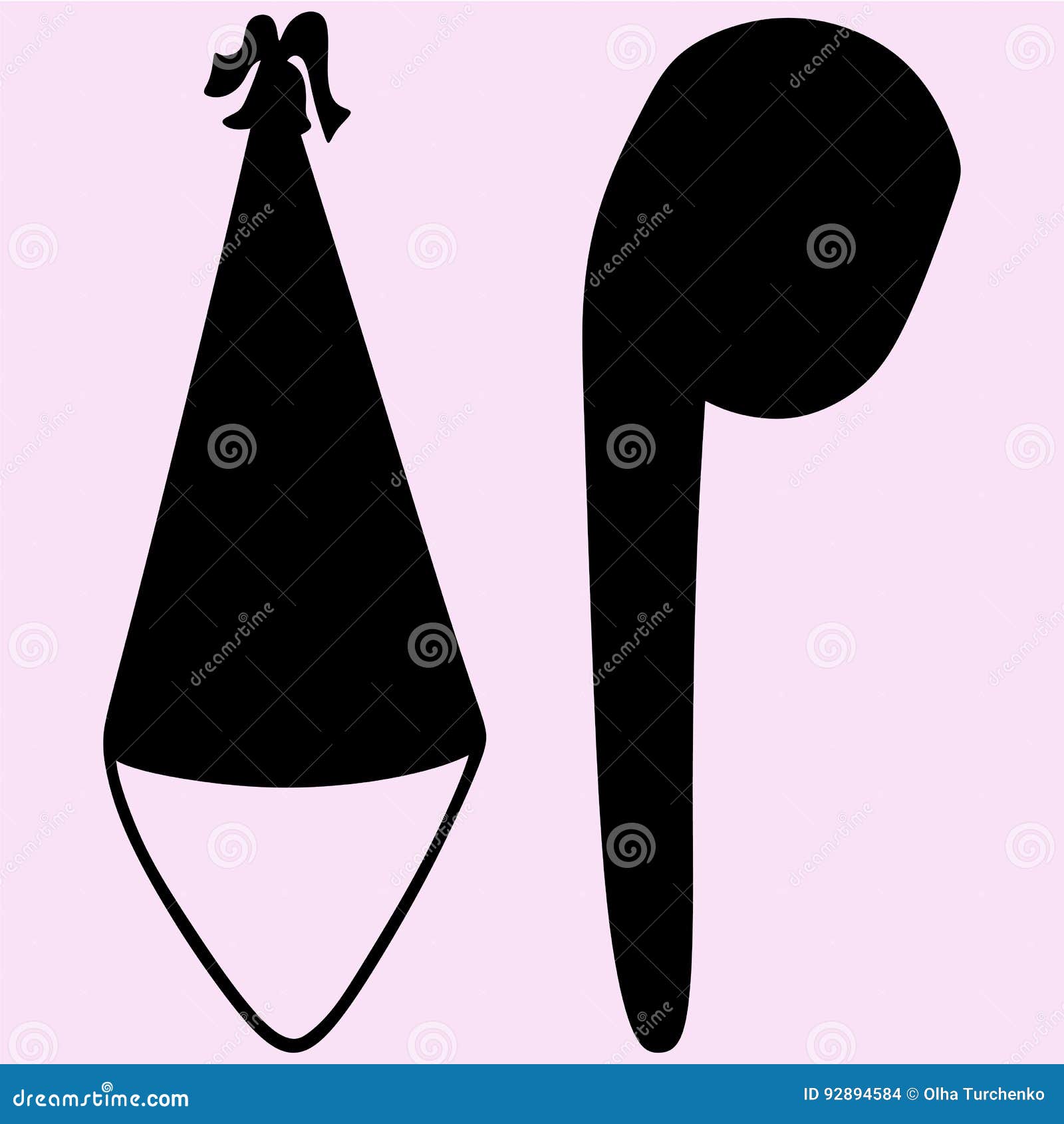 Party hat noisemaker stock vector. Illustration of maker 92894584